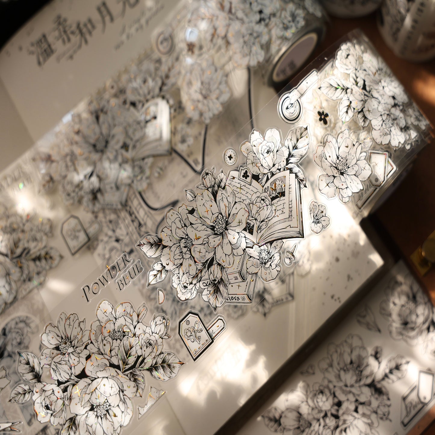 YiEr Vol16【Flower Language Collection】Floral Washi Tape and PET Stickers