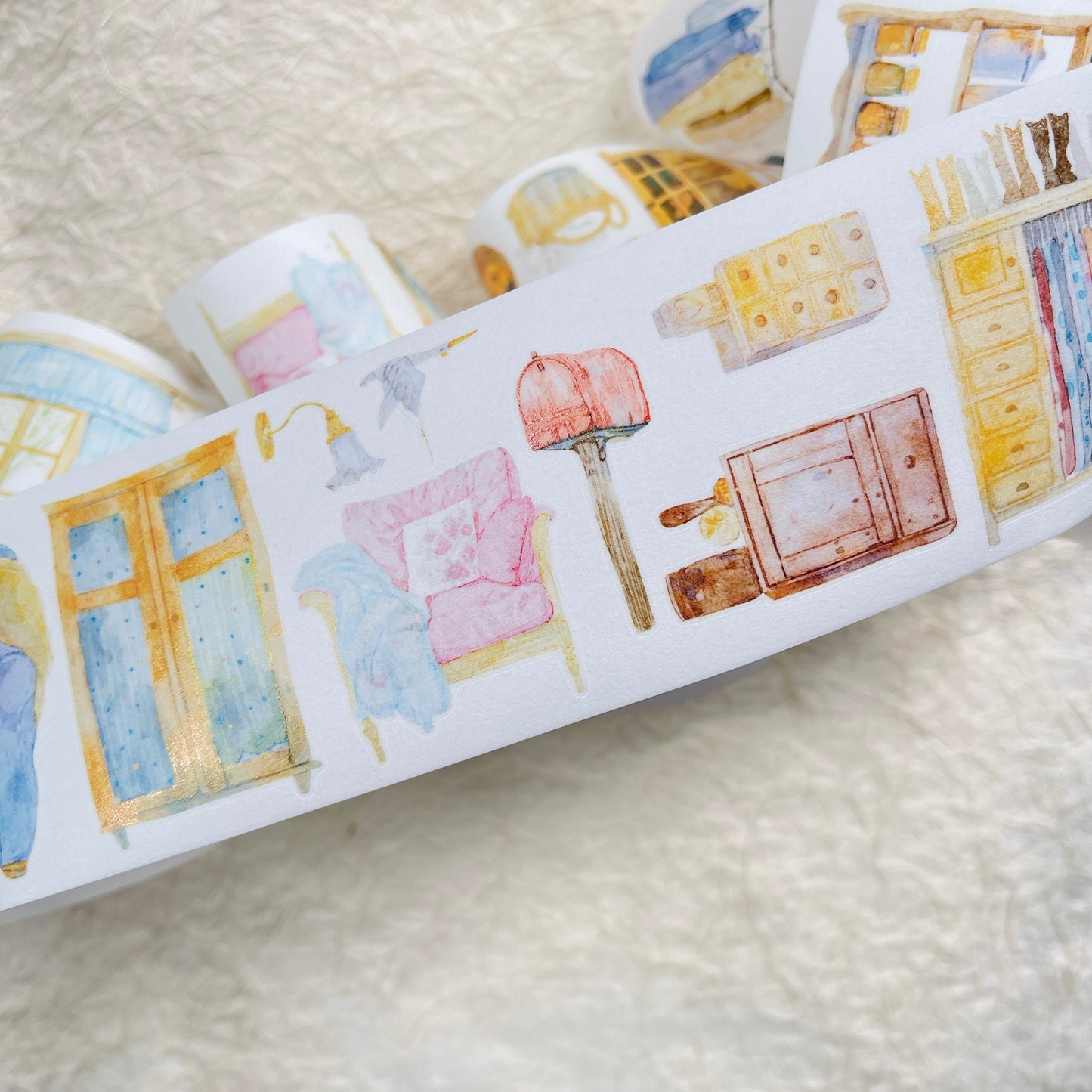 NuNu(DingDing) Vol1【N03 Leave a Blank Space in Life】Salt Style Washi/PET Tape Stickers,for Scrapbook Supplies,Scrapbook Tape Stickers,Junk Journal Supplies