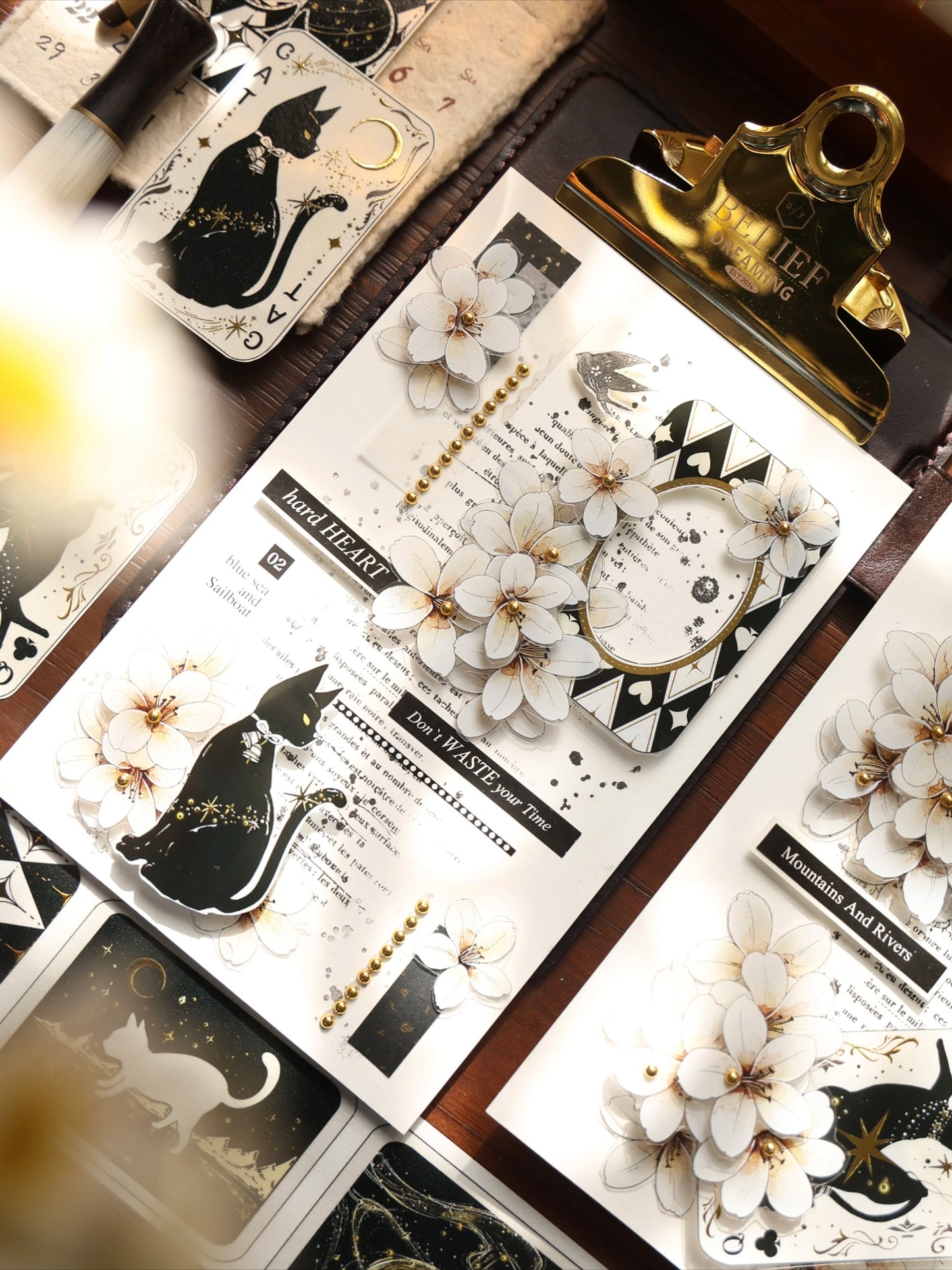 YiEr Vol16【Background Stamp】Imported Maple Red Rubber and Maple Wood Stamp