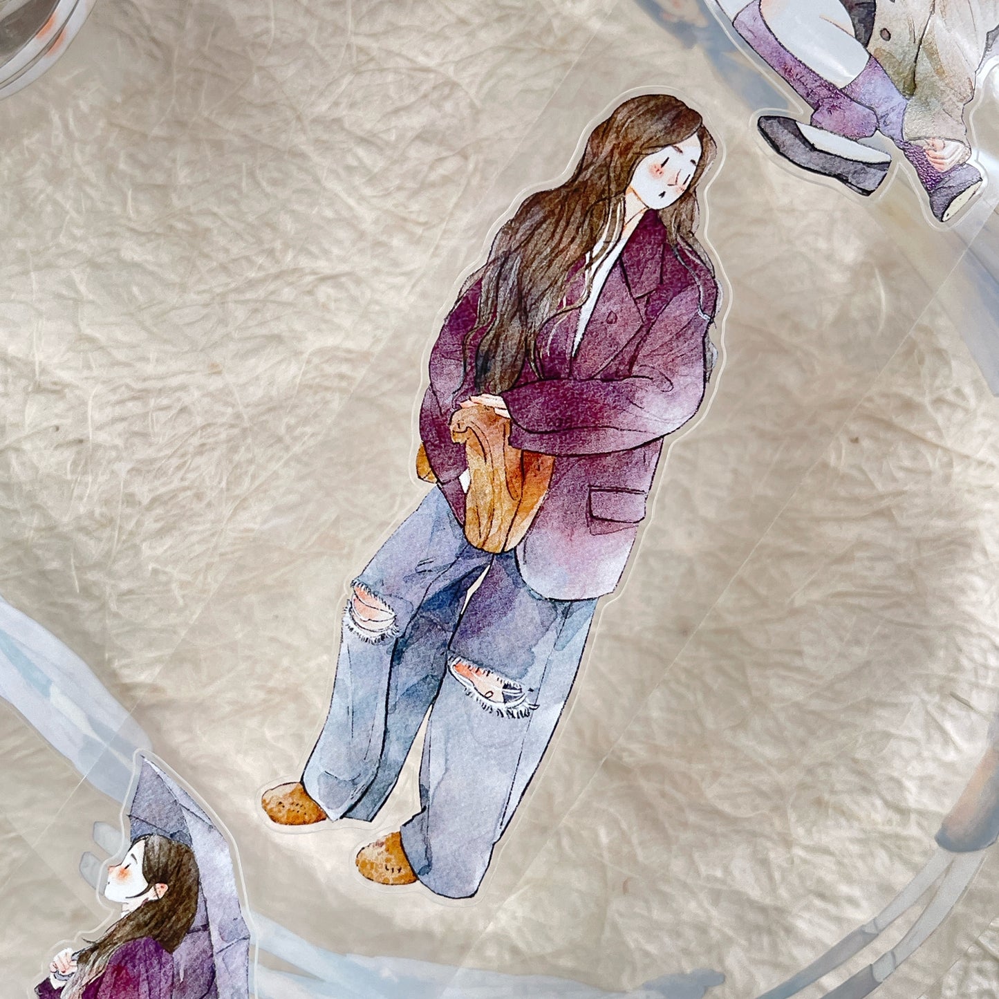 DingDing Vol12【44#Colors of Autumn】Original Design Pre-Cut Washi/PET Tape Stickers,for Scrapbook Supplies,Journaling,Junk Journal,Bullet Journal,Planner Stickers