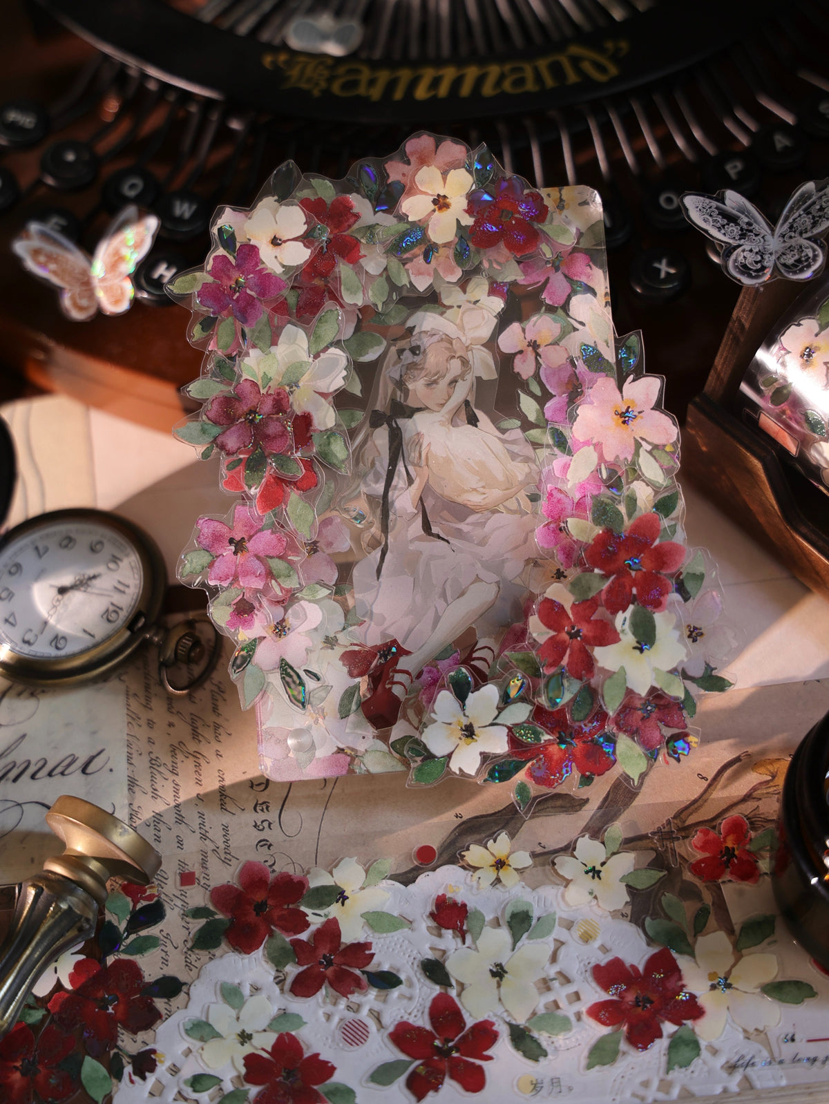 YiEr Vol18【Monet's Garden】Pre-cut Orginal Design Little Follower Washi Tape and PET Stickers
