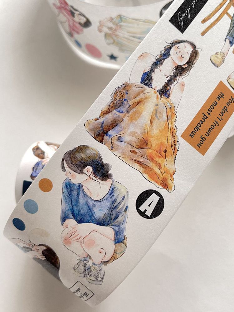 Seahorse Forest Vol1【A6#Casual】Original Character Design Journal Washi/Matte PET Tape Versatile Collage Material