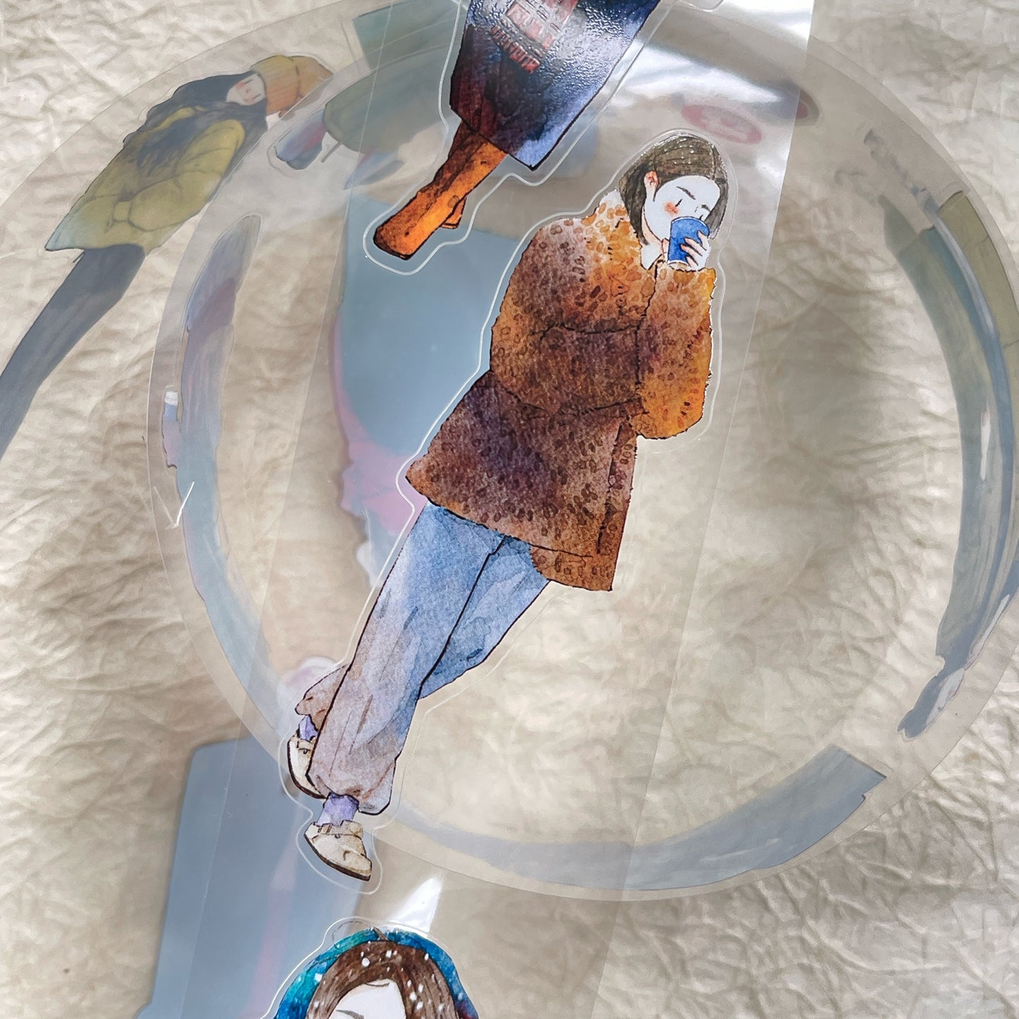 DingDing Vol12【43#Winter Day】Original Design Pre-Cut Washi/PET Tape Stickers,for Scrapbook Supplies,Journaling,Junk Journal,Bullet Journal,Planner Stickers