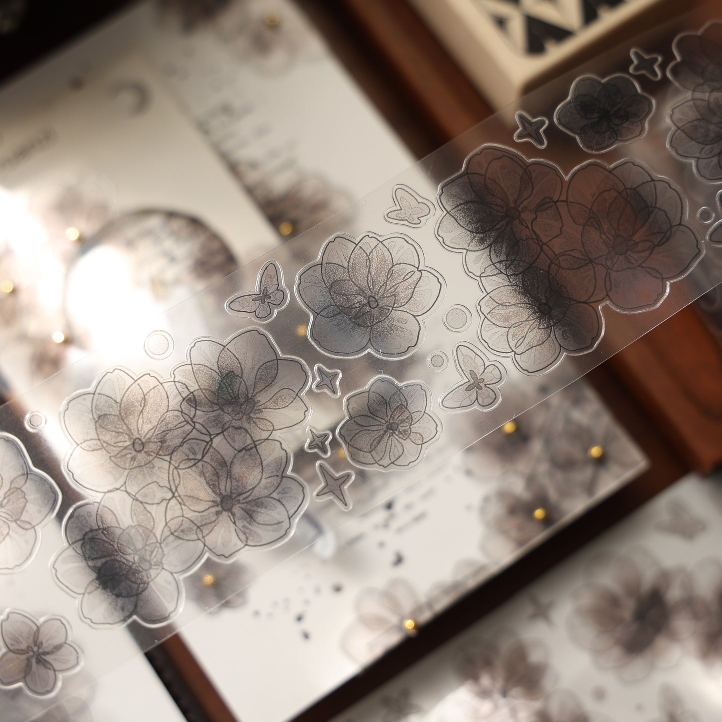 YiEr Vol16【Shadow Flower】Floral Washi Tape and PET Stickers