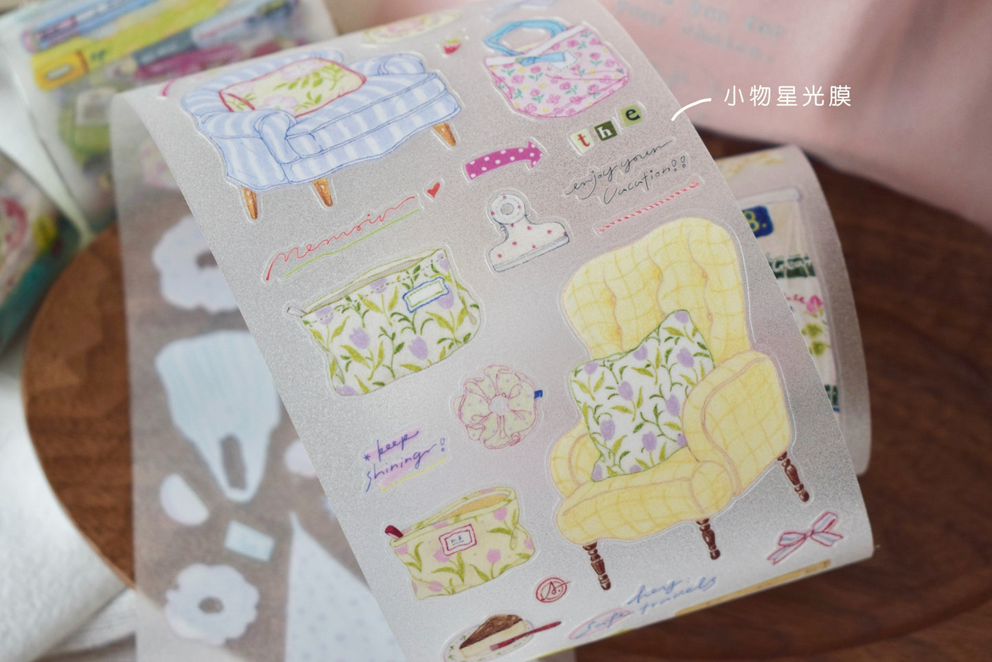 Dover Original【Colorful Pencils Small Things】Salt-style Cute Pre-cut Washi Tape Sticker