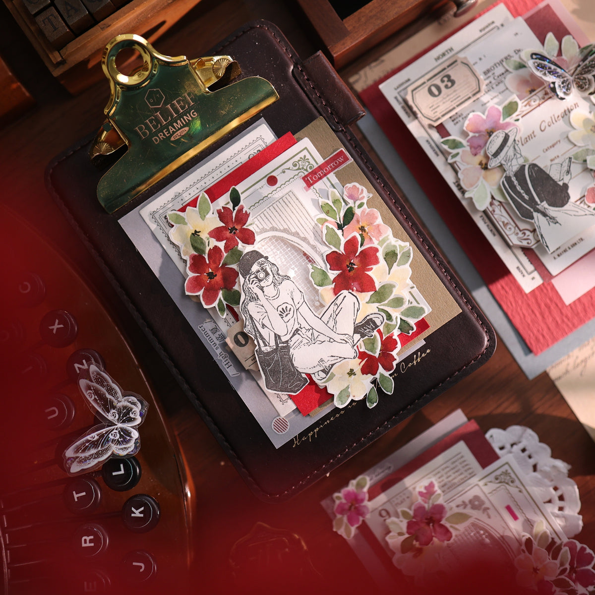 YiEr Vol18【Monet's Garden】Pre-cut Orginal Design Little Follower Washi Tape and PET Stickers
