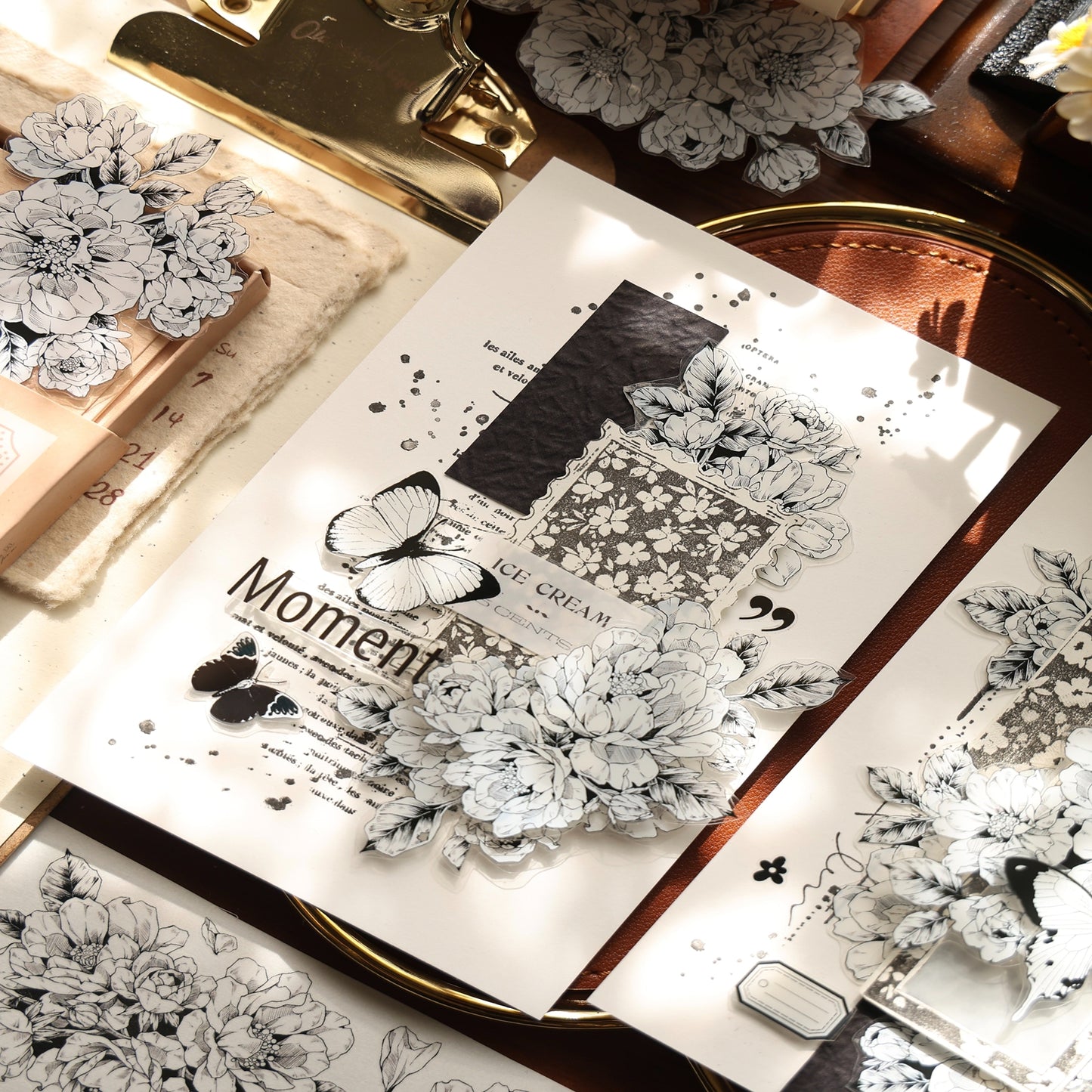 YiEr Vol16【Flower Language Collection】Floral Washi Tape and PET Stickers