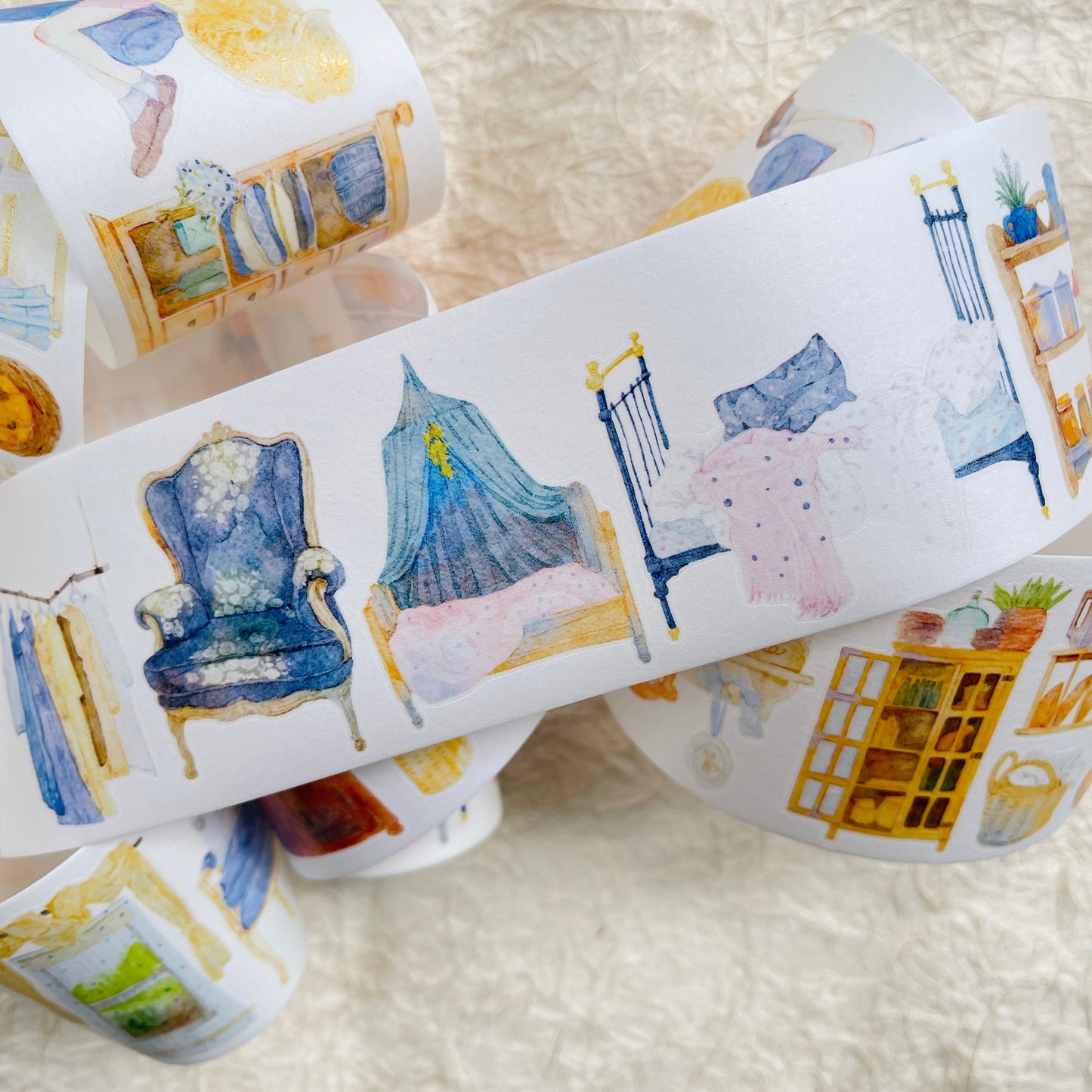 NuNu(DingDing) Vol1【N03 Leave a Blank Space in Life】Salt Style Washi/PET Tape Stickers,for Scrapbook Supplies,Scrapbook Tape Stickers,Junk Journal Supplies