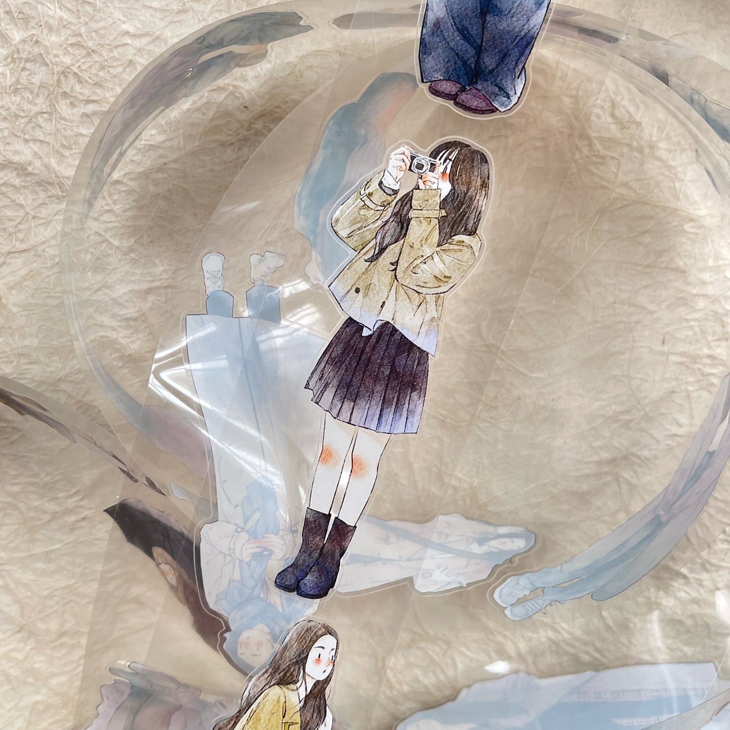 DingDing Vol12【44#Colors of Autumn】Original Design Pre-Cut Washi/PET Tape Stickers,for Scrapbook Supplies,Journaling,Junk Journal,Bullet Journal,Planner Stickers