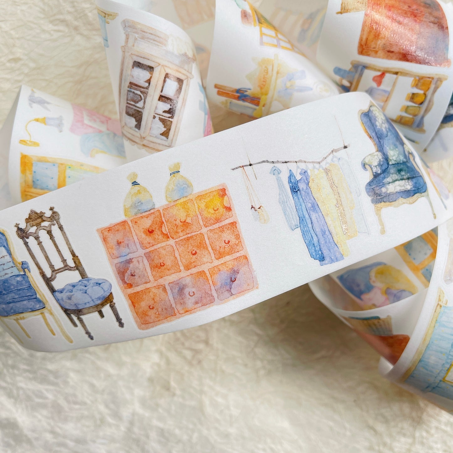 NuNu(DingDing) Vol1【N03 Leave a Blank Space in Life】Salt Style Washi/PET Tape Stickers,for Scrapbook Supplies,Scrapbook Tape Stickers,Junk Journal Supplies