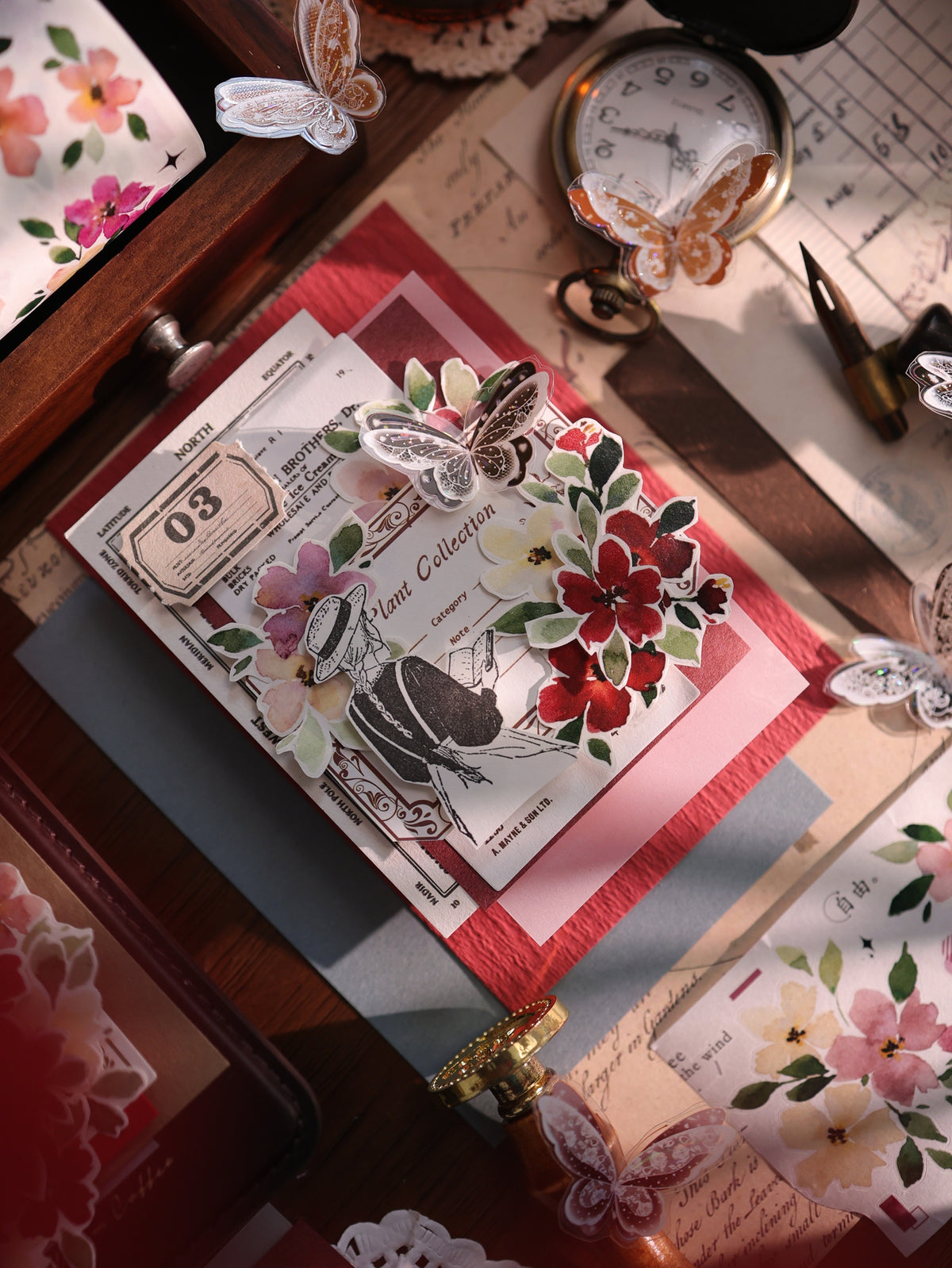YiEr Vol18【Monet's Garden】Pre-cut Orginal Design Little Follower Washi Tape and PET Stickers