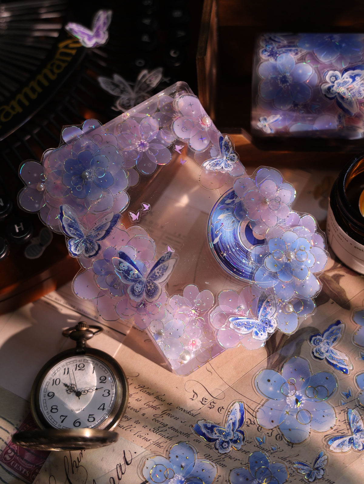 YiEr Vol18【 Spinning Sound Creates Dreams】Pre-cut Orginal Design CD Disc Tape,Light Retro Record Washi Pet Tape