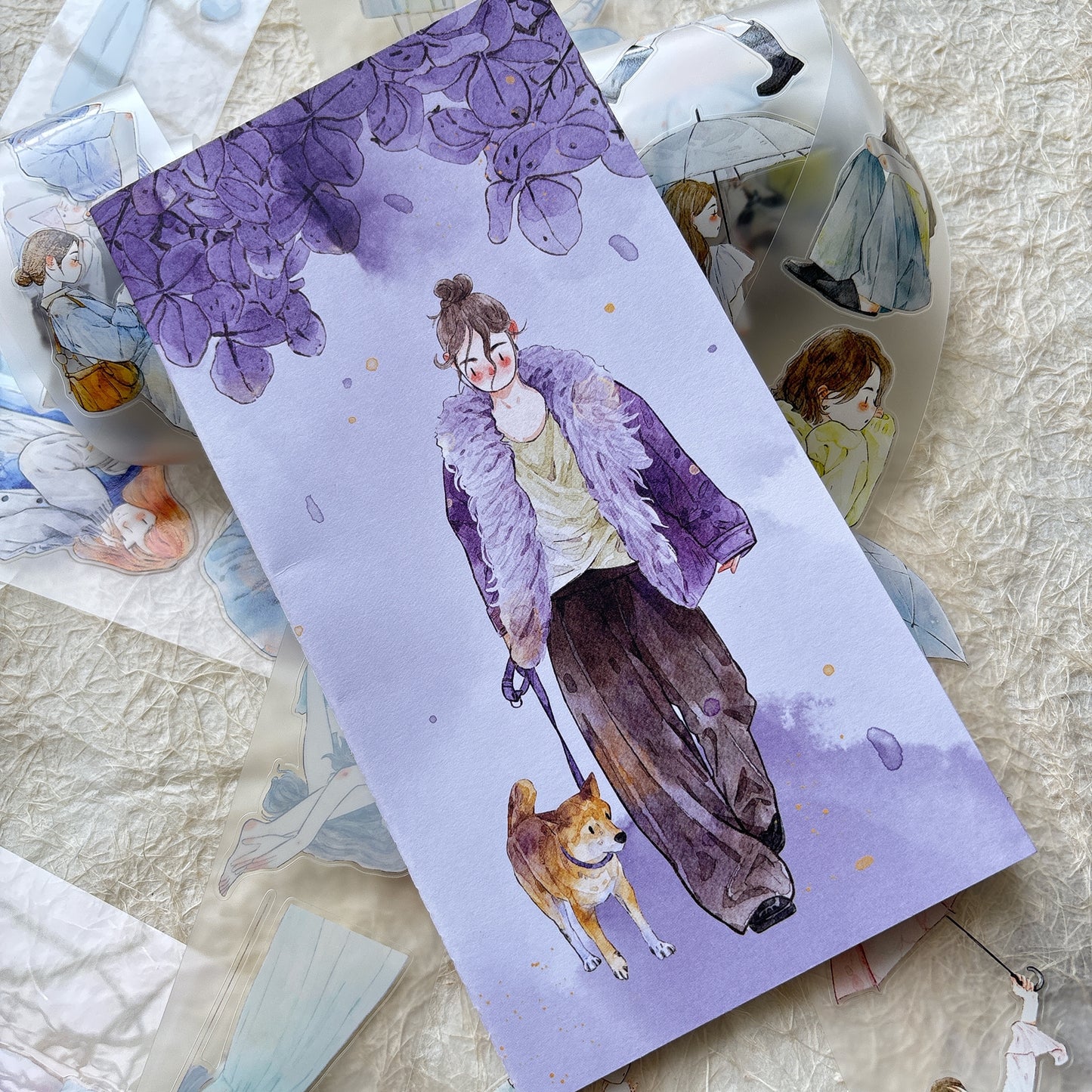 DingDing Vol14【10 Pcs 21x11cm,0.7kg TN Notebook】,Washi Sticker Book,Passport, Blank Inner Pages,for Junk Journal,Journaling,Scrapbooking