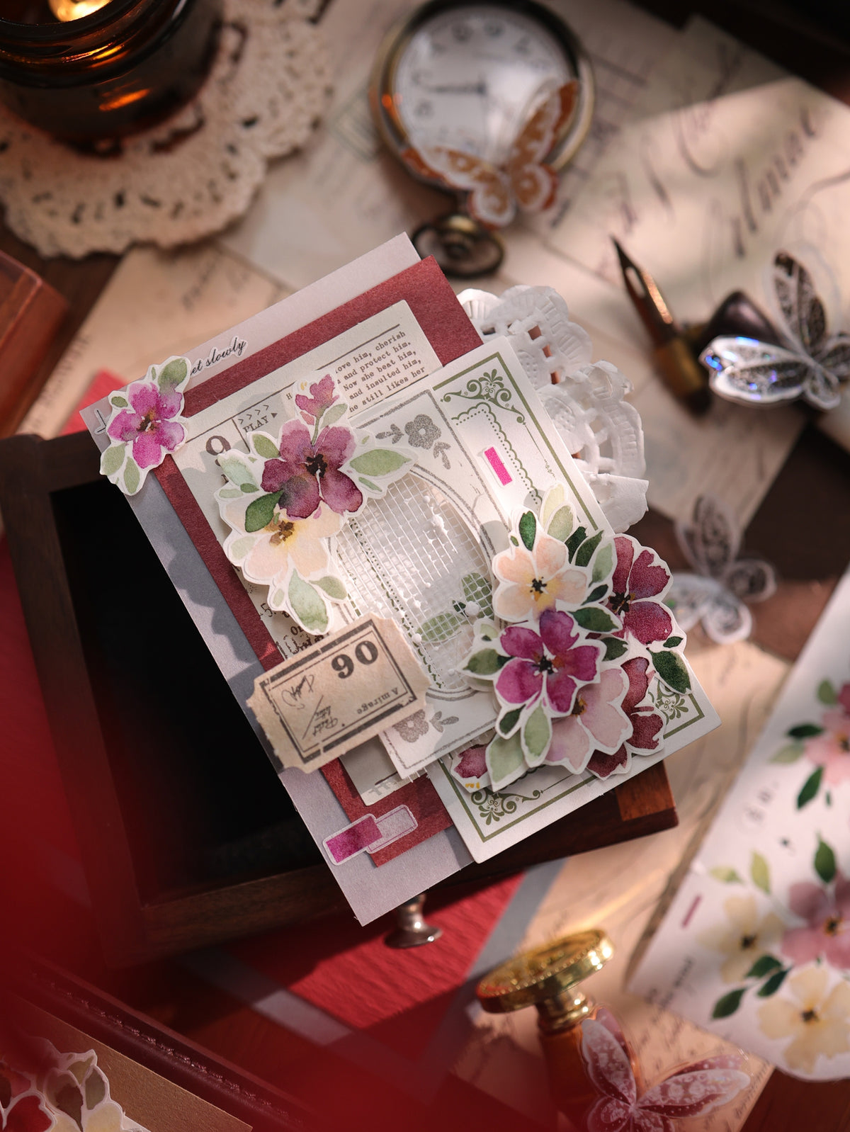 YiEr Vol18【Monet's Garden】Pre-cut Orginal Design Little Follower Washi Tape and PET Stickers