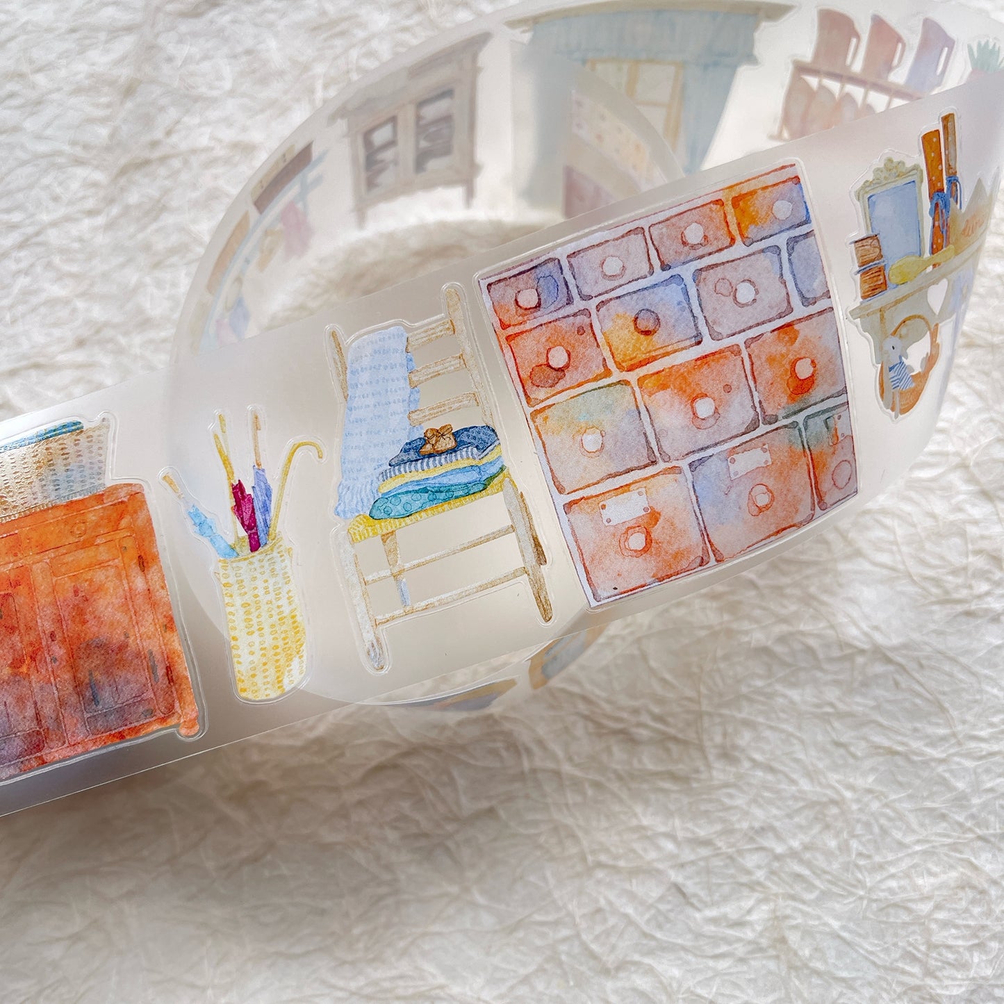 NuNu(DingDing) Vol1【N03 Leave a Blank Space in Life】Salt Style Washi/PET Tape Stickers,for Scrapbook Supplies,Scrapbook Tape Stickers,Junk Journal Supplies