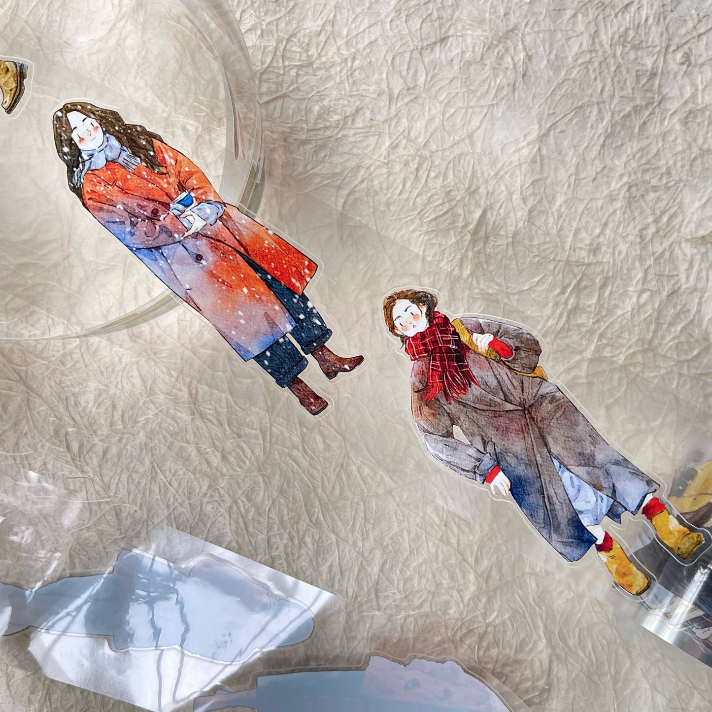 DingDing Vol12【43#Winter Day】Original Design Pre-Cut Washi/PET Tape Stickers,for Scrapbook Supplies,Journaling,Junk Journal,Bullet Journal,Planner Stickers