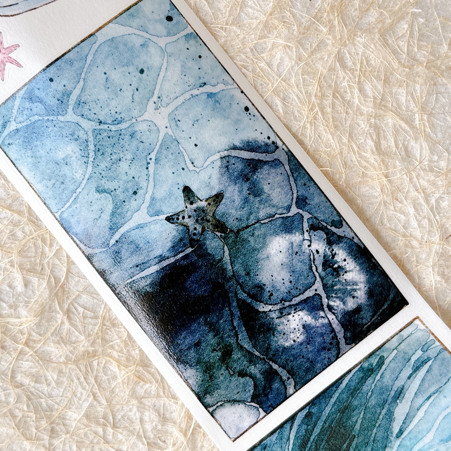 Seahorse Forest Vol11【A66#Anecdotes from Coast】Vintage Scene Original Design Pre-Cut Washi/PET Tape Stickers,for Scrapbook Supplies,Junk Journal Supplies