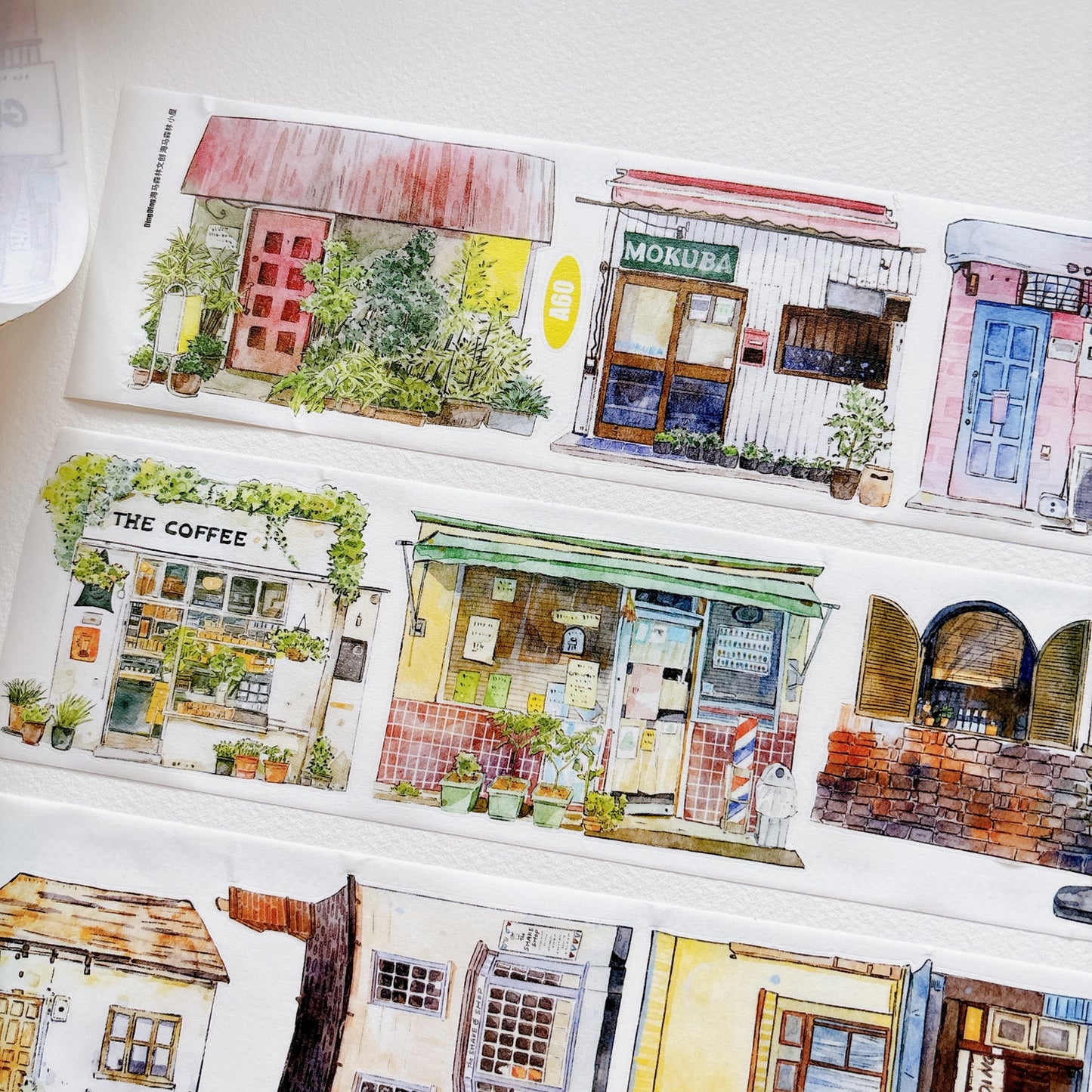Seahorse Forest Vol11【A60#Shed】Vintage Scene Original Design Pre-Cut Washi/PET Tape Stickers,for Scrapbook Supplies,Junk Journal Supplies