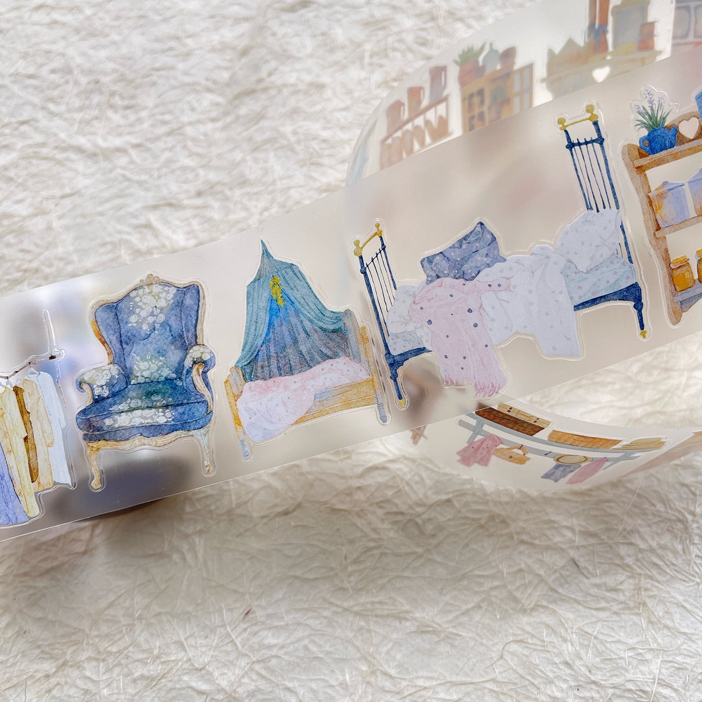 NuNu(DingDing) Vol1【N03 Leave a Blank Space in Life】Salt Style Washi/PET Tape Stickers,for Scrapbook Supplies,Scrapbook Tape Stickers,Junk Journal Supplies