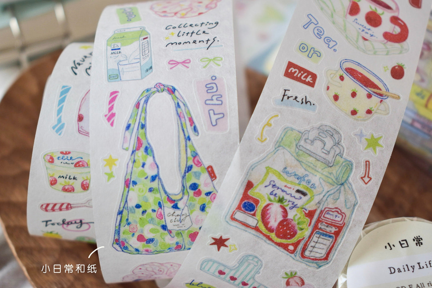 Dover Original【Colorful Pencils Small Things】Salt-style Cute Pre-cut Washi Tape Sticker