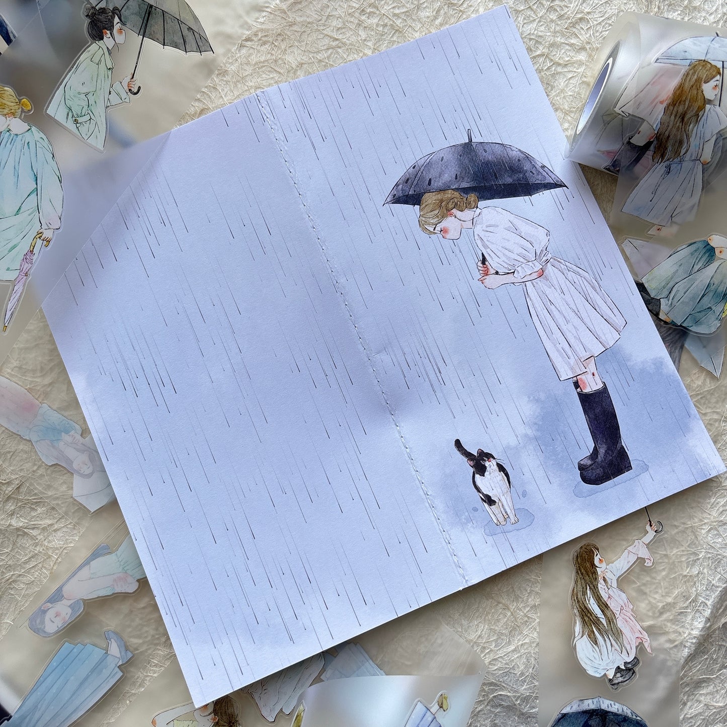 DingDing Vol14【10 Pcs 21x11cm,0.7kg TN Notebook】,Washi Sticker Book,Passport, Blank Inner Pages,for Junk Journal,Journaling,Scrapbooking