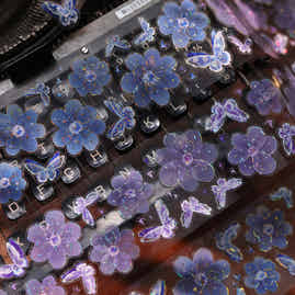 YiEr Vol18【Silver Butterfly】Pre-cut Orginal Design Transparent Colored Butterfly Washi Tape and PET Stickers