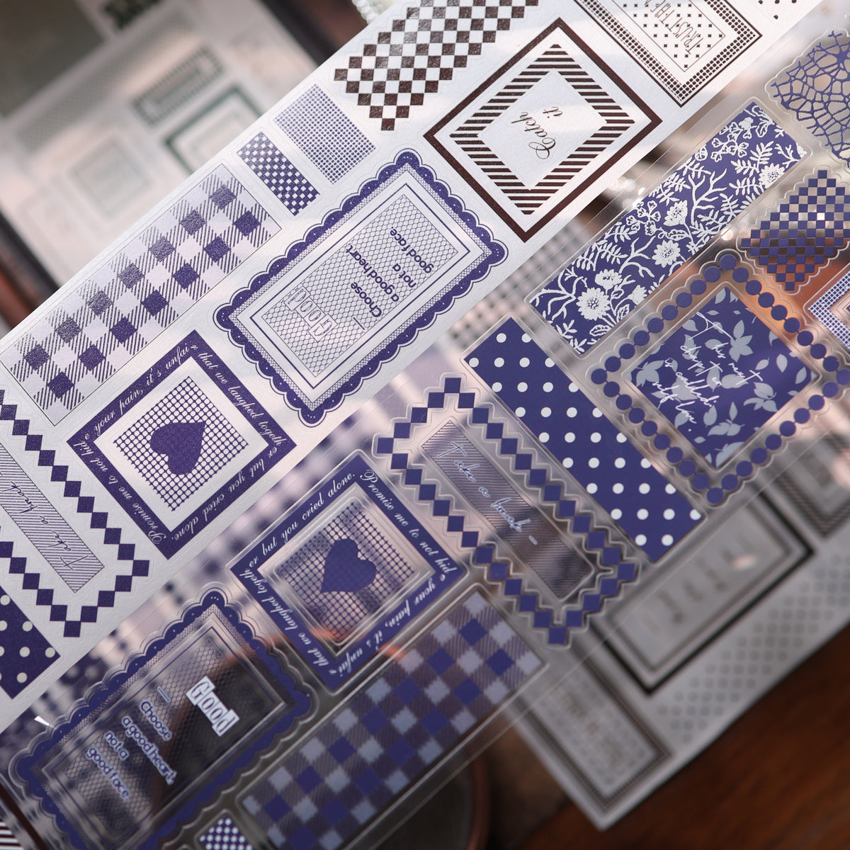 YiEr Vol18【A Brief Sketch】Pre-cut Orginal Design Base Border Washi Tape and PET Stickers