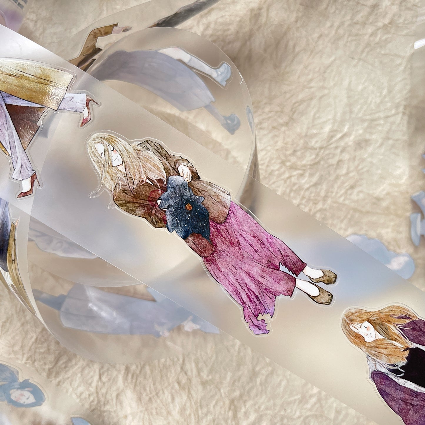 DingDing Vol12【44#Colors of Autumn】Original Design Pre-Cut Washi/PET Tape Stickers,for Scrapbook Supplies,Journaling,Junk Journal,Bullet Journal,Planner Stickers