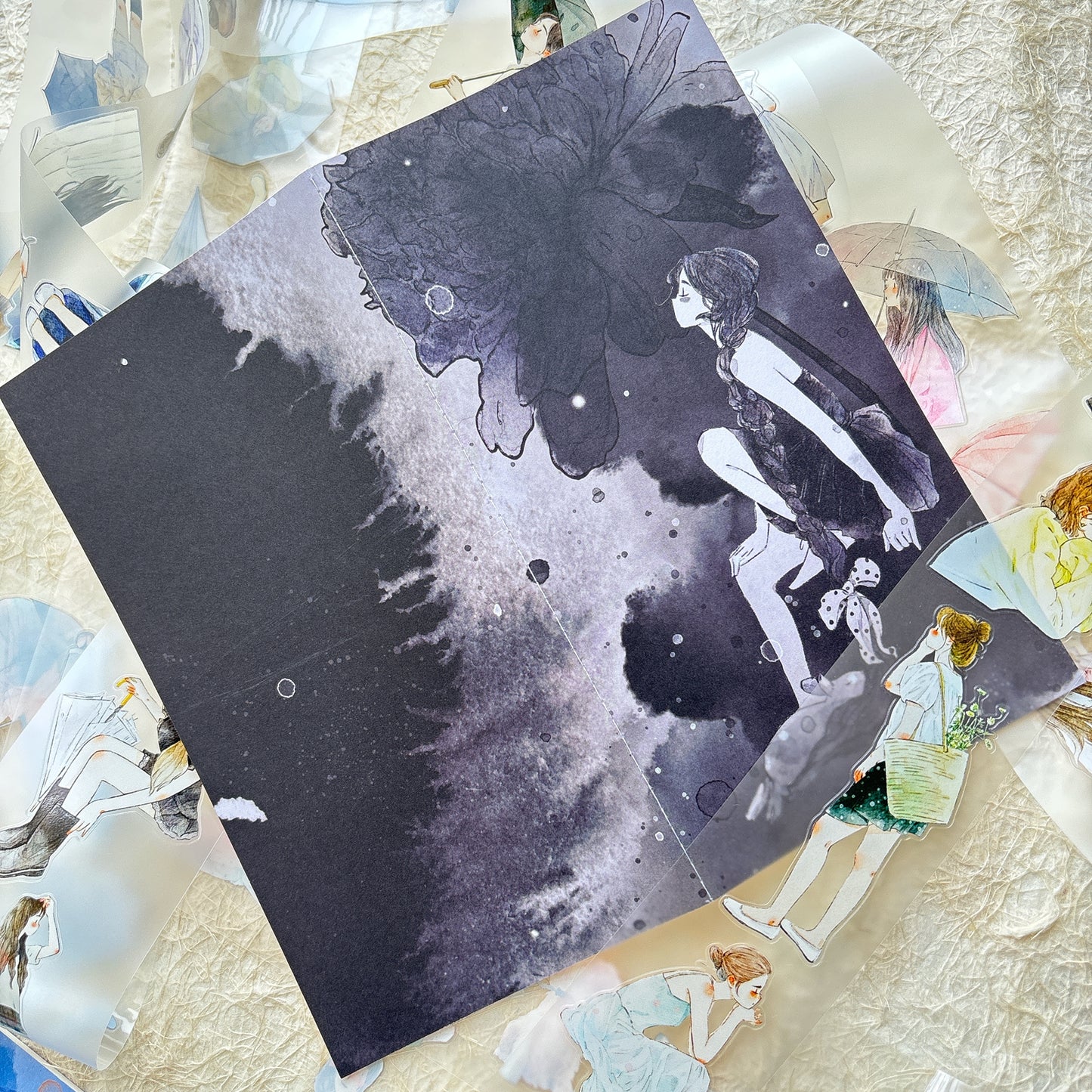 DingDing Vol14【10 Pcs 21x11cm,0.7kg TN Notebook】,Washi Sticker Book,Passport, Blank Inner Pages,for Junk Journal,Journaling,Scrapbooking