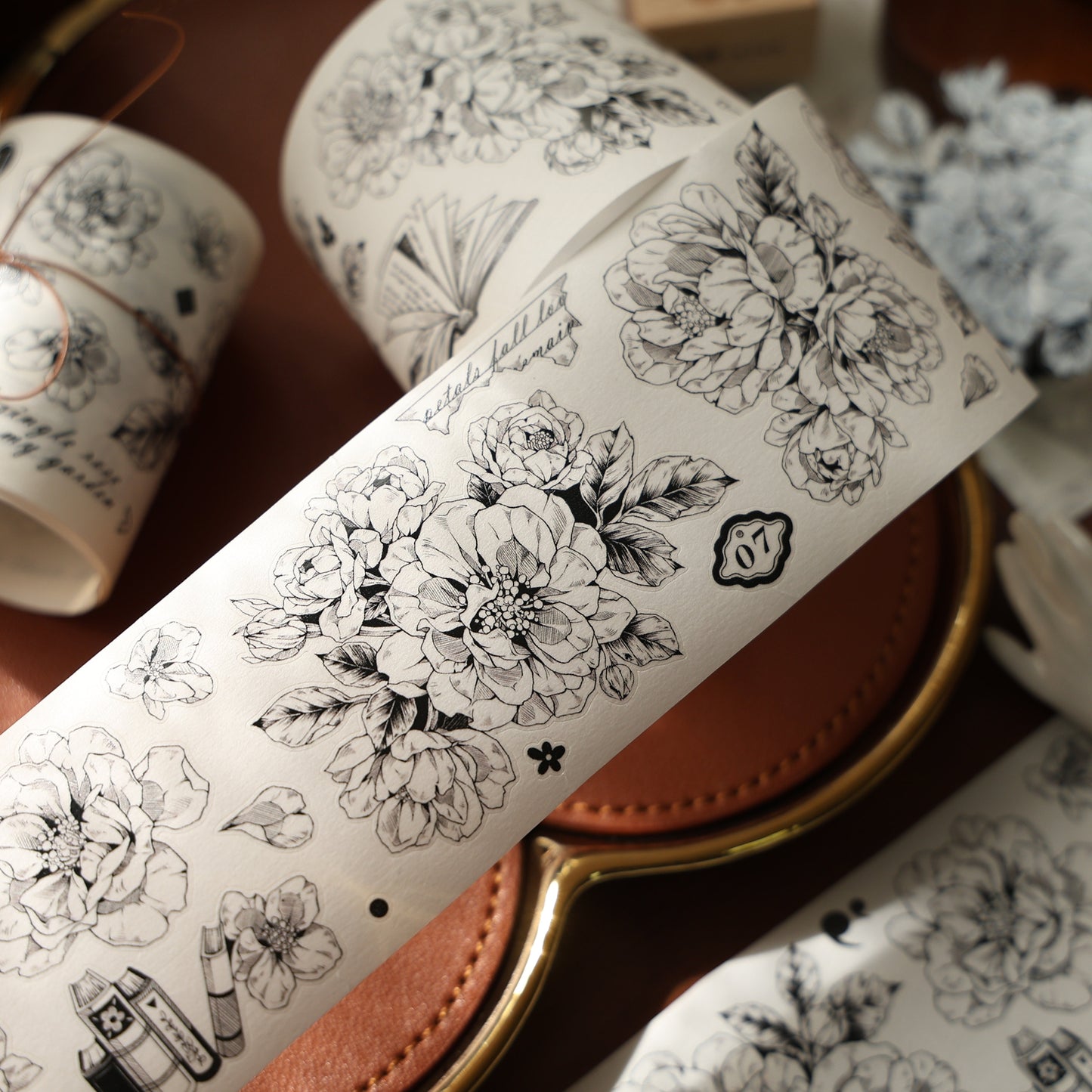 YiEr Vol16【Flower Language Collection】Floral Washi Tape and PET Stickers