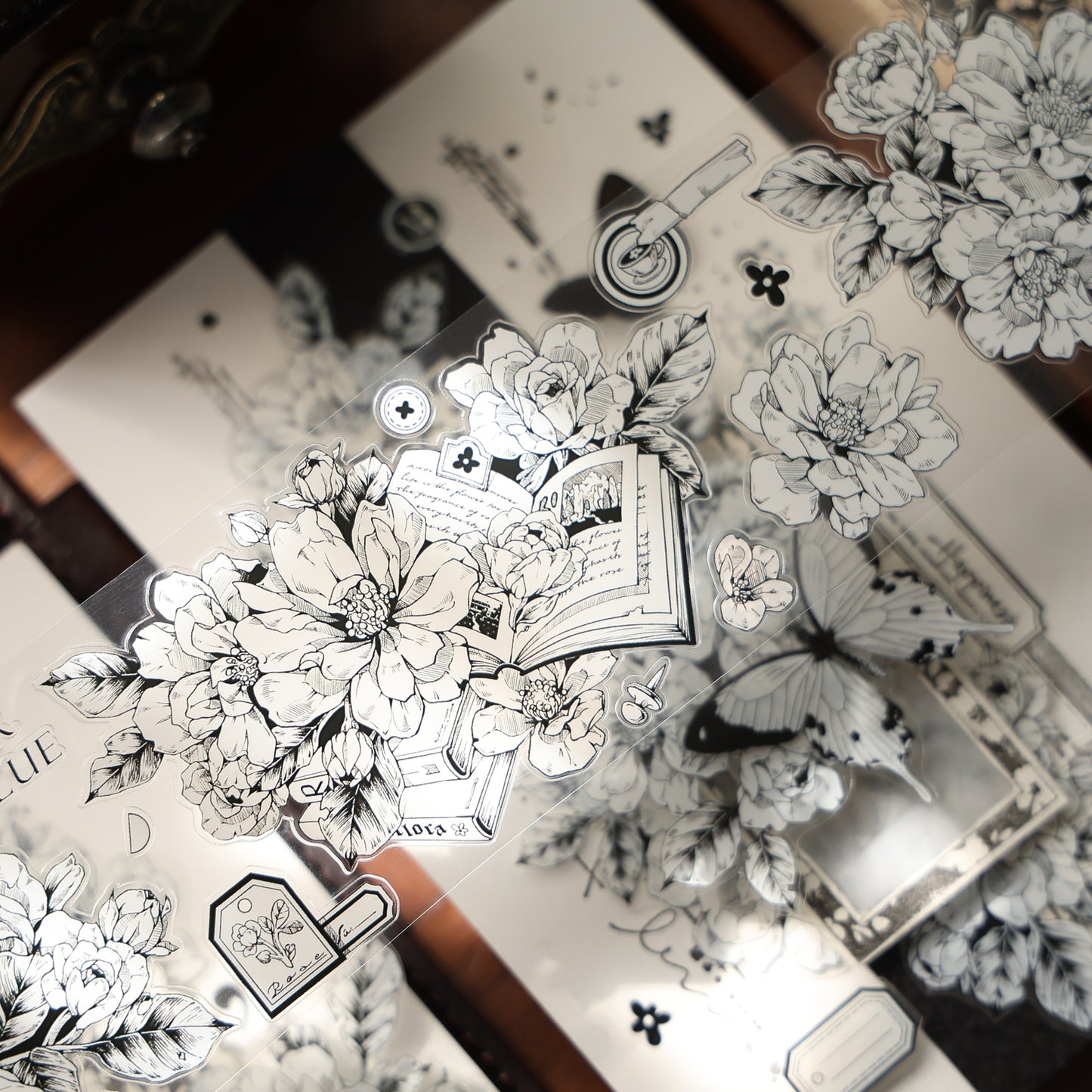 YiEr Vol16【Flower Language Collection】Floral Washi Tape and PET Stickers