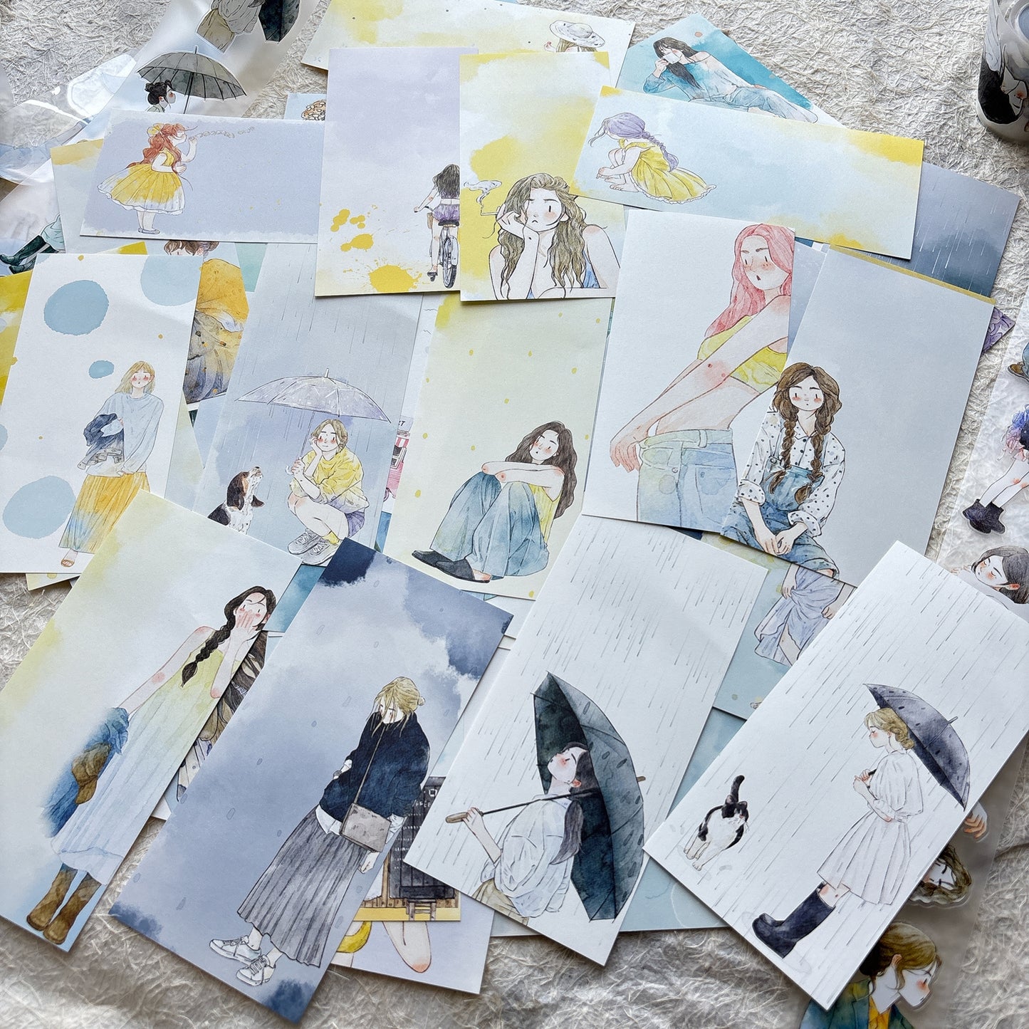 DingDing Vol14 【96 Pcs Rectangular  Sticky Notes With Unique Patterns】,Original Design Bookmark,Card,Gifts for Readers, Page Marker Book Markers for Women Girls Adults Kids