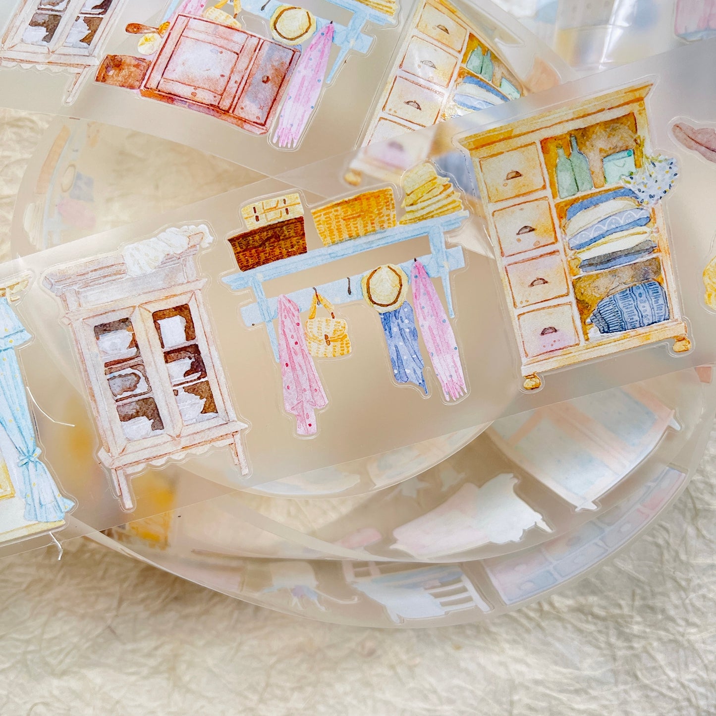 NuNu(DingDing) Vol1【N03 Leave a Blank Space in Life】Salt Style Washi/PET Tape Stickers,for Scrapbook Supplies,Scrapbook Tape Stickers,Junk Journal Supplies