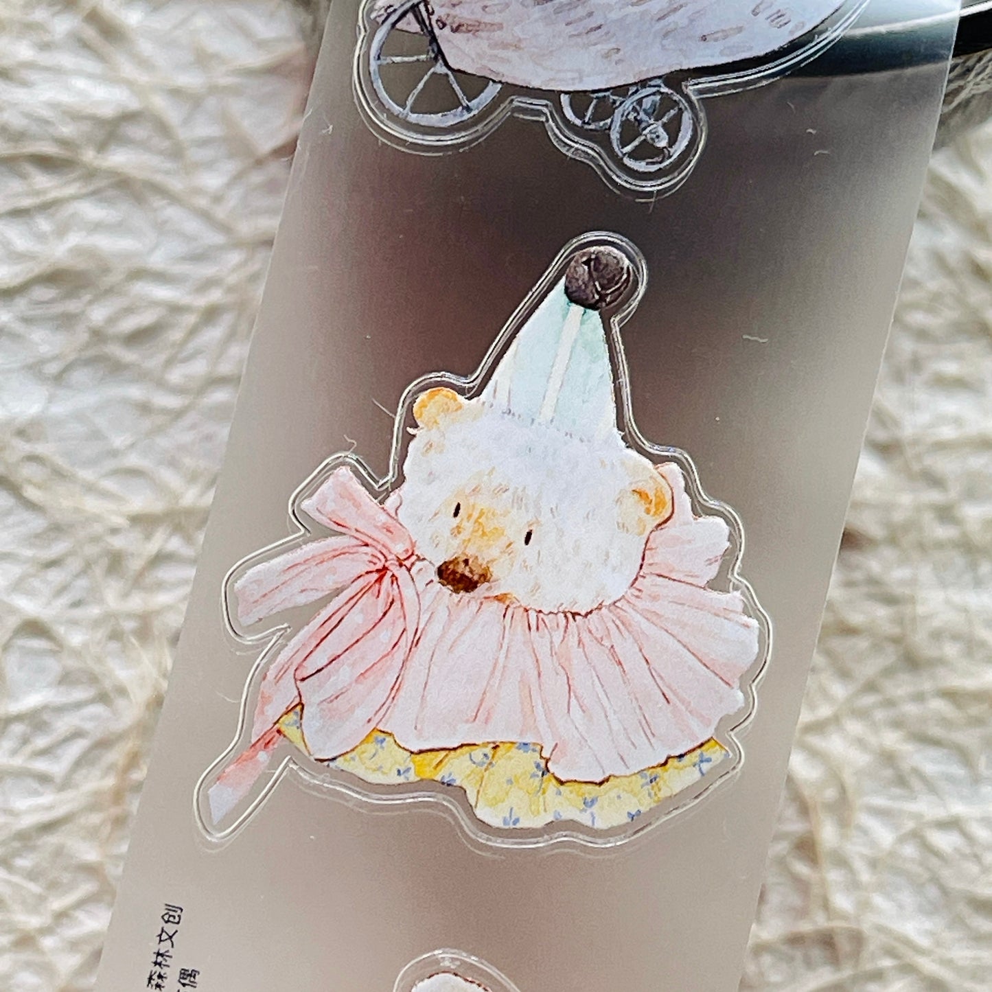 DingDing Vol13【46#Ragdoll】Kiss-cut Washi Pet Tape,Original Vintage Design for Scrapbooks Supplies,Junk Journal,Planner Stickers
