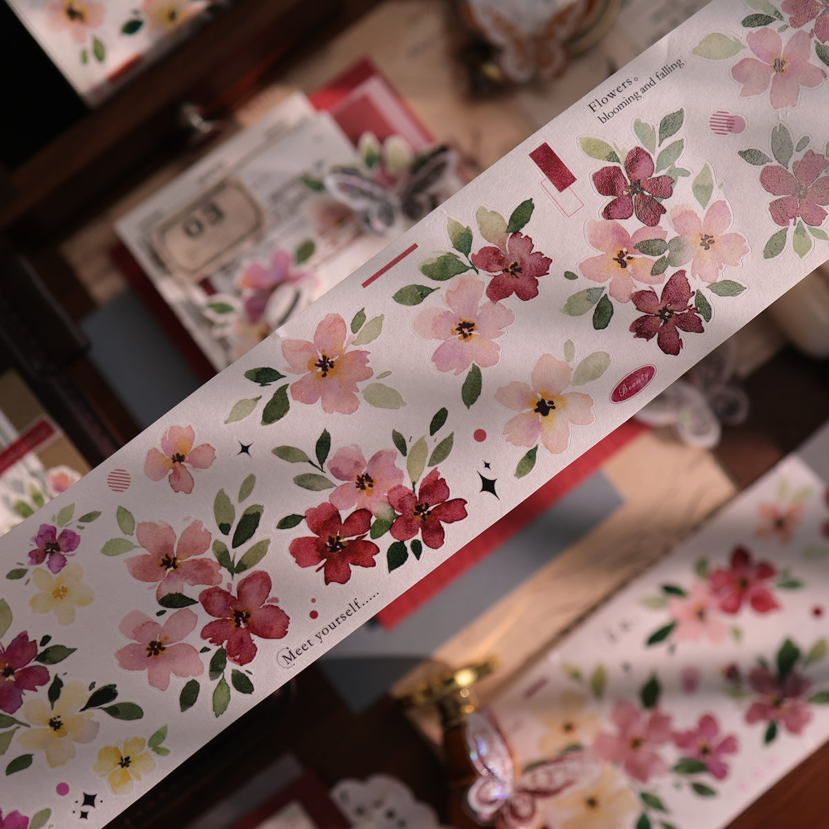 YiEr Vol18【Monet's Garden】Pre-cut Orginal Design Little Follower Washi Tape and PET Stickers