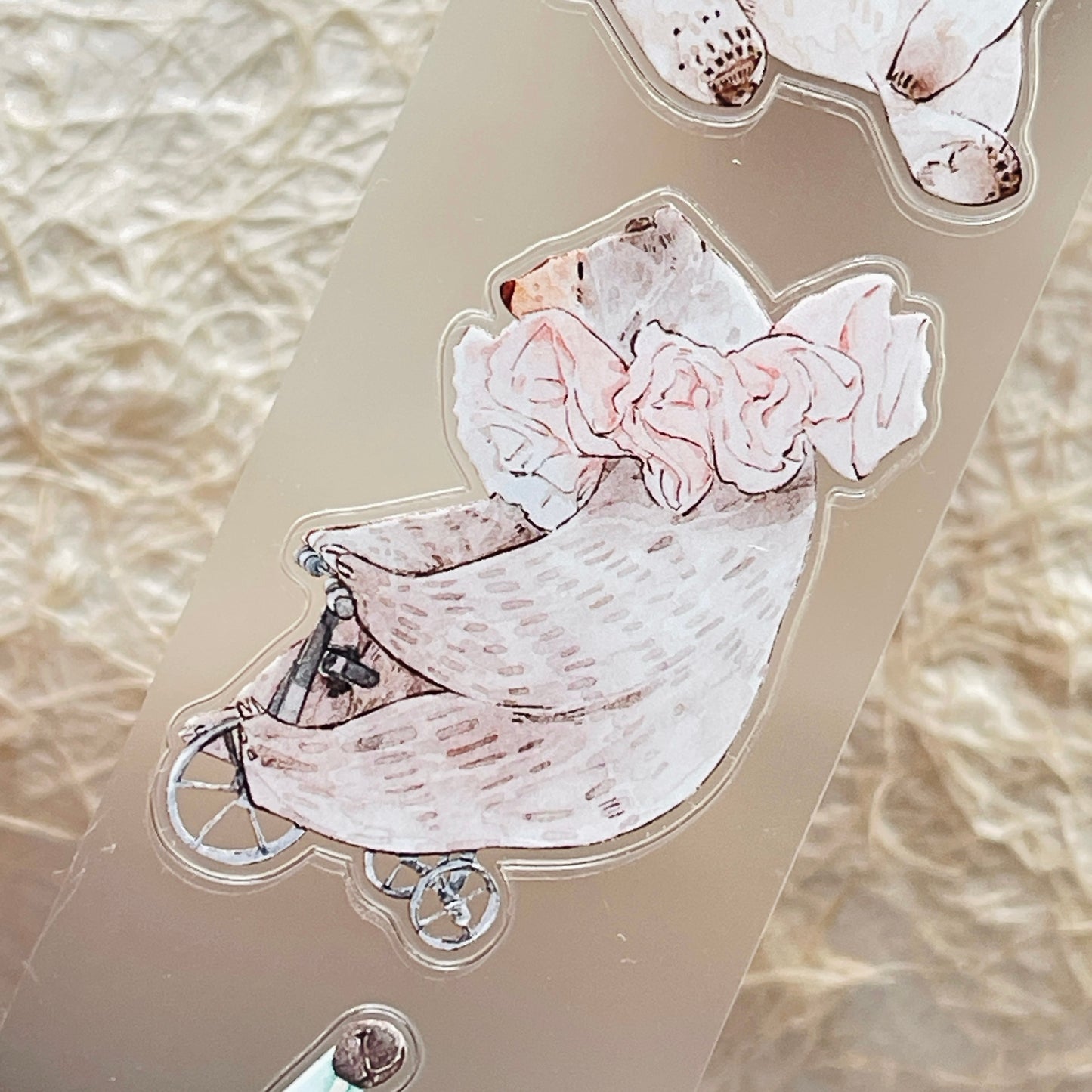 DingDing Vol13【46#Ragdoll】Kiss-cut Washi Pet Tape,Original Vintage Design for Scrapbooks Supplies,Junk Journal,Planner Stickers