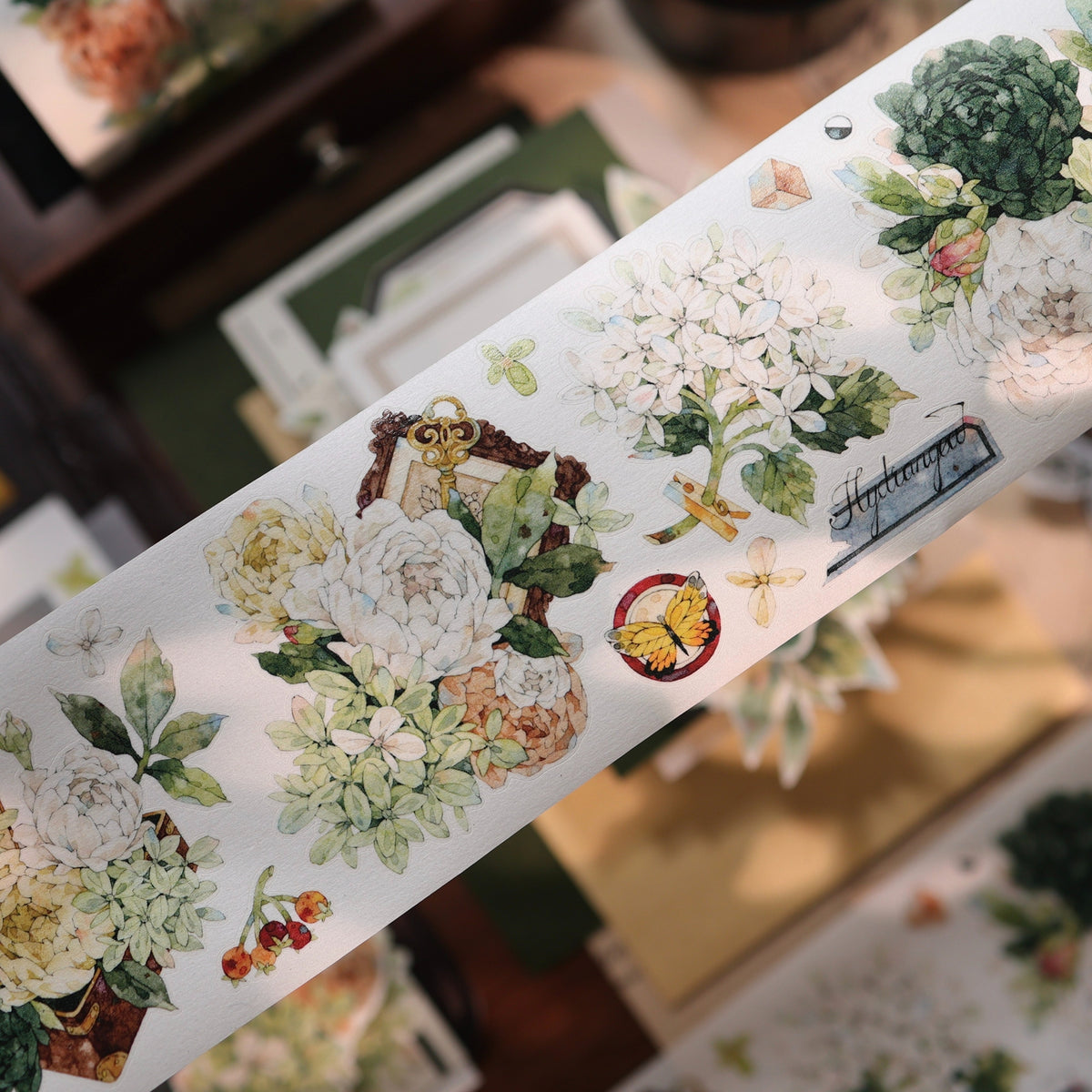 YiEr Vol18【Flower Box】Pre-cut Orginal Design Follower Washi Tape and PET Stickers