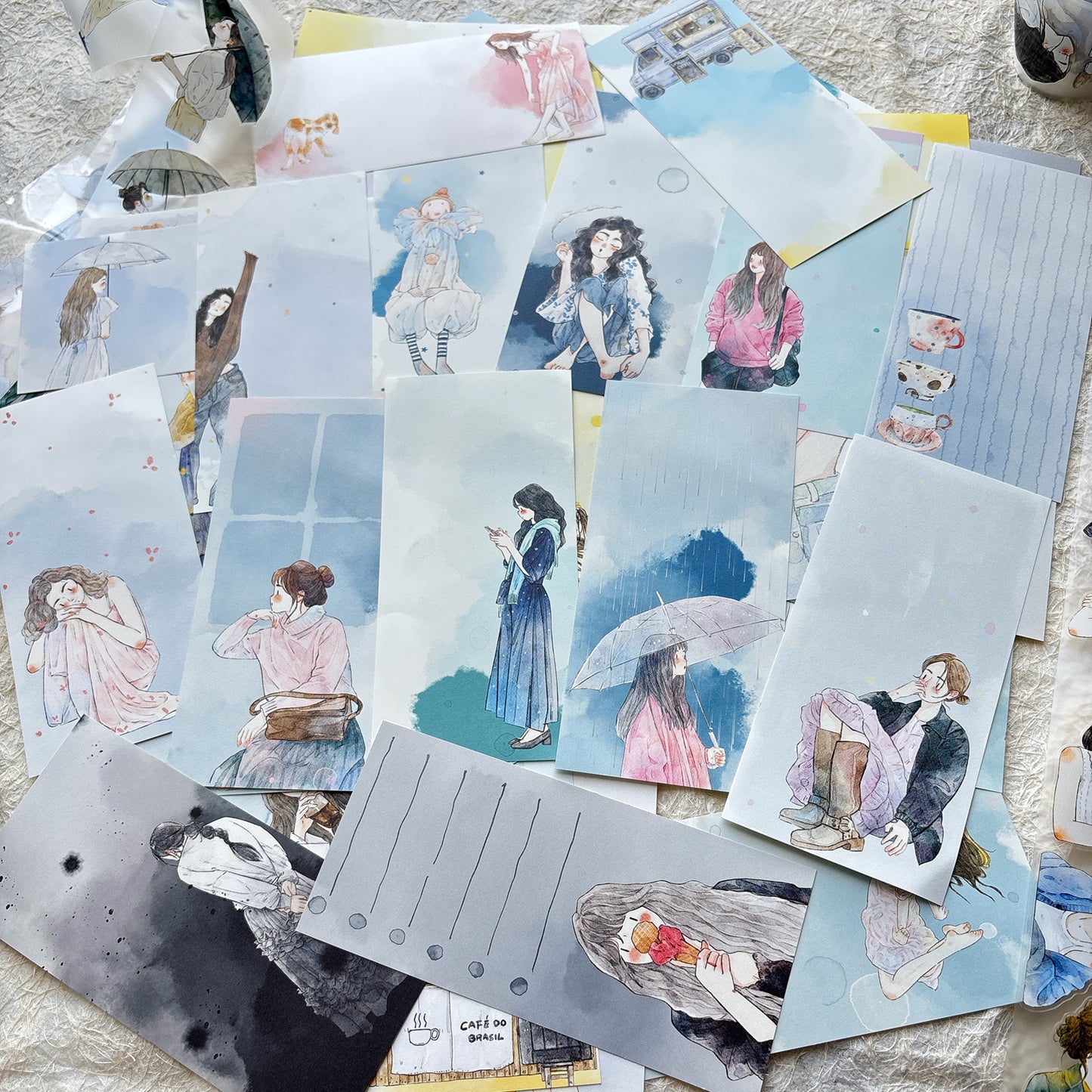 DingDing Vol14 【96 Pcs Rectangular  Sticky Notes With Unique Patterns】,Original Design Bookmark,Card,Gifts for Readers, Page Marker Book Markers for Women Girls Adults Kids