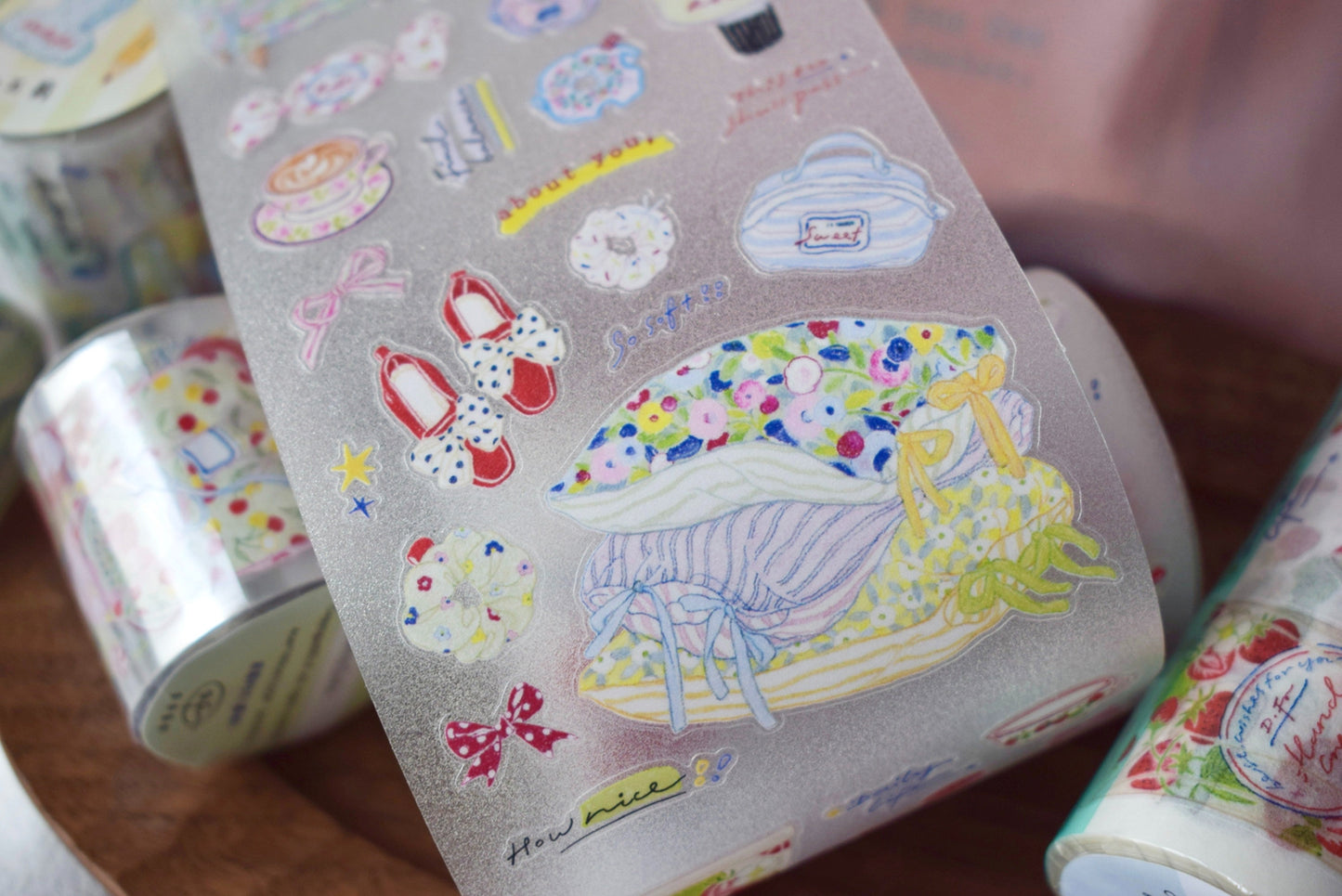 Dover Original【Colorful Pencils Small Things】Salt-style Cute Pre-cut Washi Tape Sticker