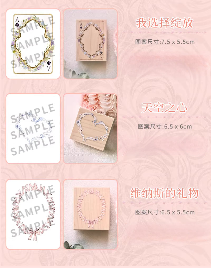 STARRY NIGHT Vol14【Fantastic Journey】Orginal Design Versatile Frame Maple Practical Frame Washi Tape Stamp