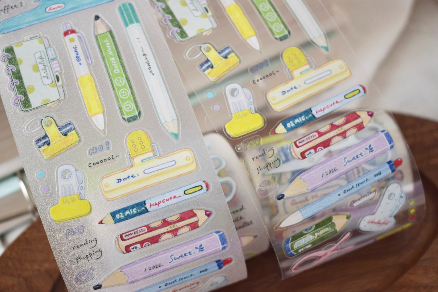 Dover Original【Colorful Pencils Small Things】Salt-style Cute Pre-cut Washi Tape Sticker