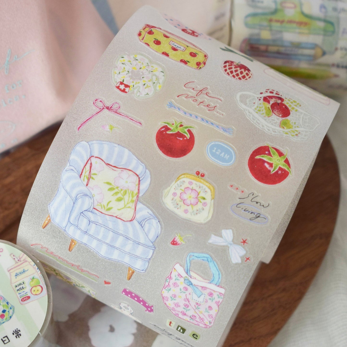 Dover Original【Colorful Pencils Small Things】Salt-style Cute Pre-cut Washi Tape Sticker