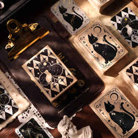 YiEr Vol16【Cat Poker Stamp】Imported Maple Red Rubber and Maple Wood Stamp
