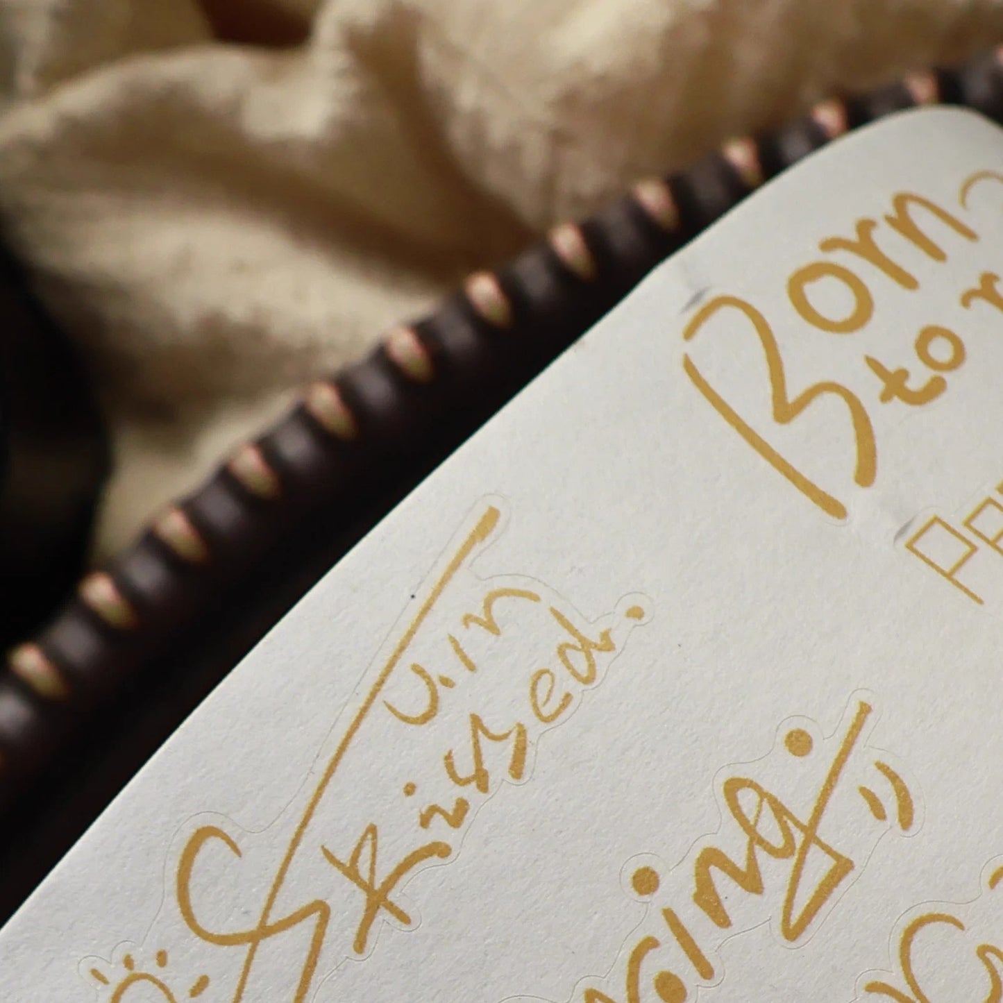 YiEr【Light Retro Text】Background Text Pre-cut Washi/PET Tape,for Scrapbook Supplies,Scrapbook Tape Stickers,Junk Journal Supplies