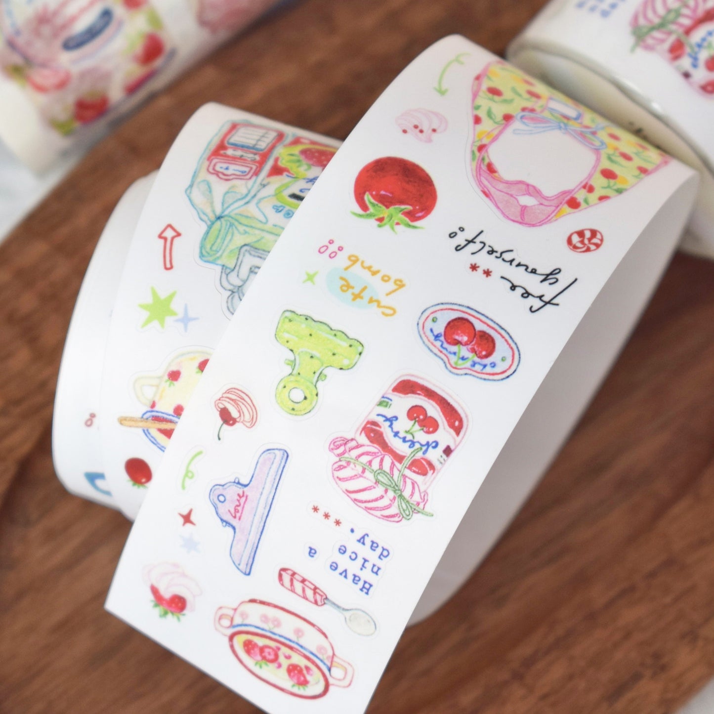 Dover Original【Colorful Pencils Small Things】Salt-style Cute Pre-cut Washi Tape Sticker