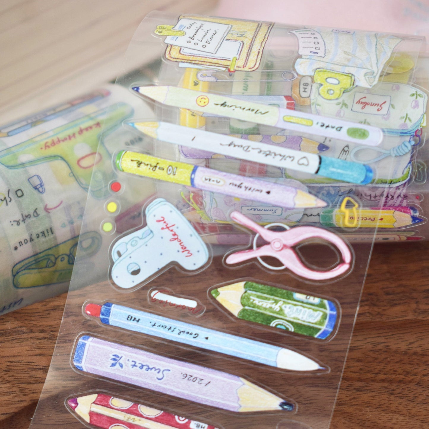 Dover Original【Colorful Pencils Small Things】Salt-style Cute Pre-cut Washi Tape Sticker