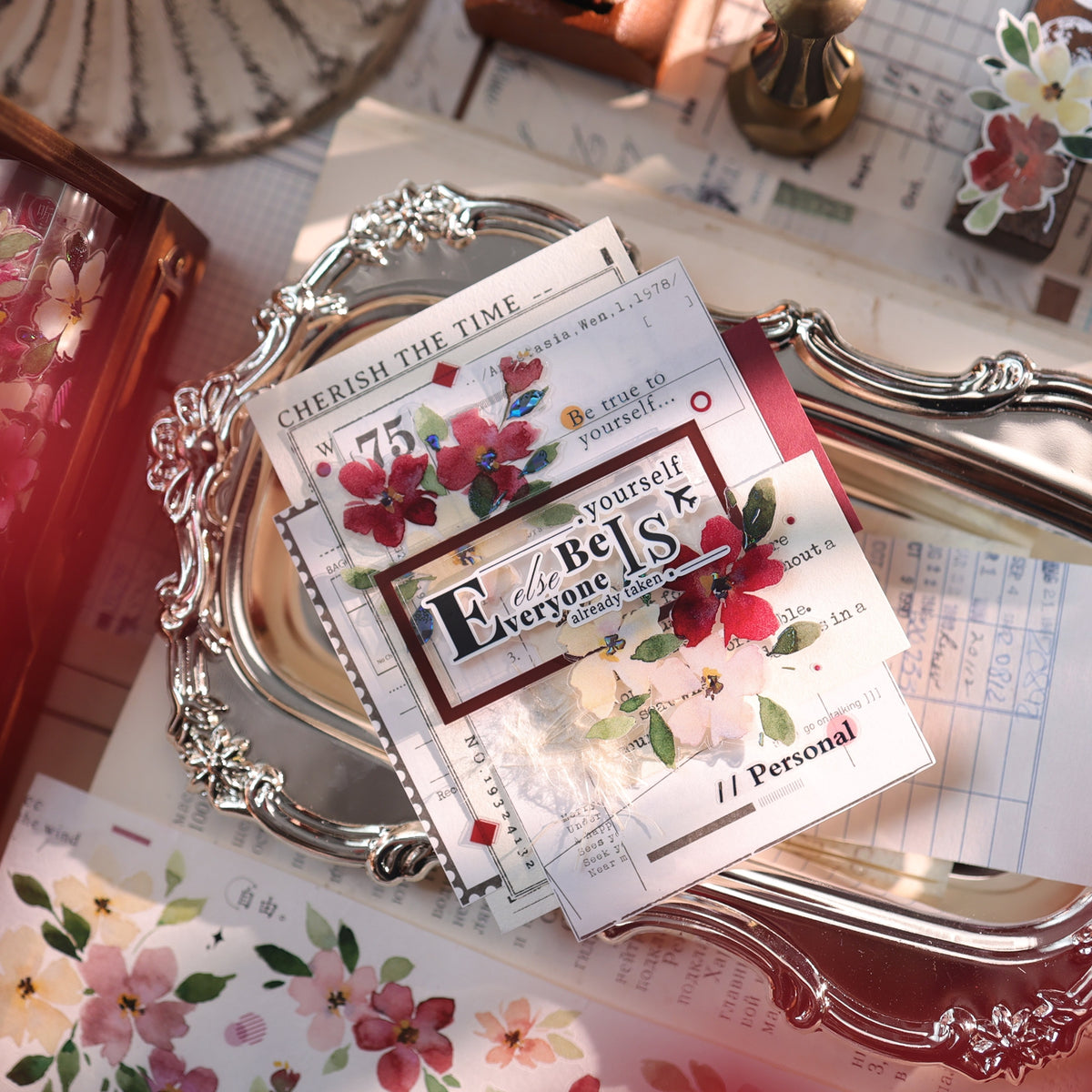YiEr Vol18【Monet's Garden】Pre-cut Orginal Design Little Follower Washi Tape and PET Stickers