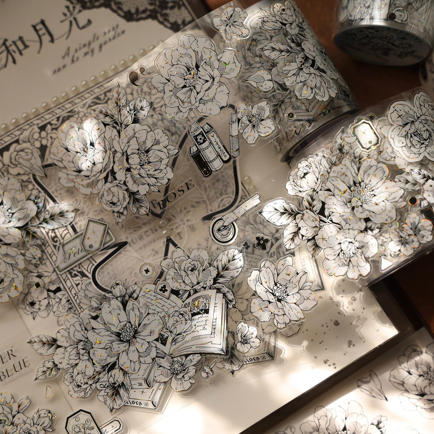 YiEr Vol16【Flower Language Collection】Floral Washi Tape and PET Stickers