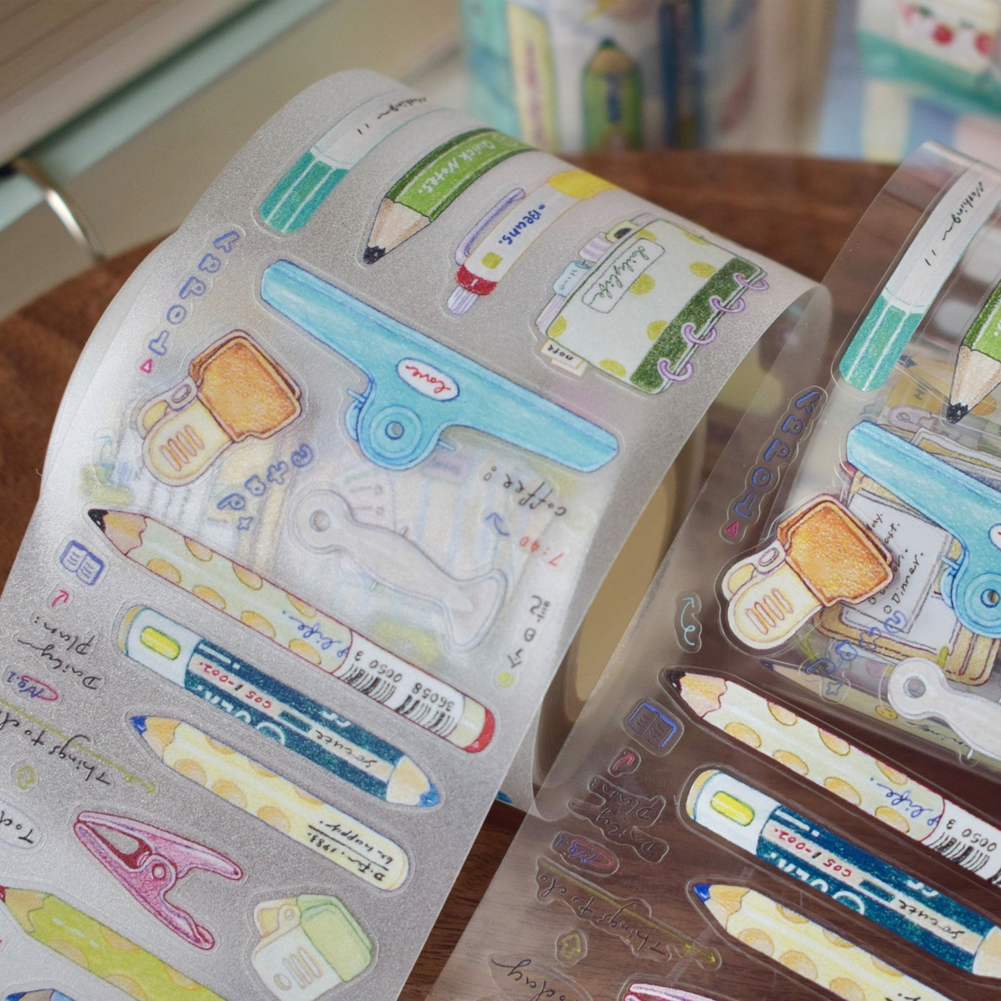Dover Original【Colorful Pencils Small Things】Salt-style Cute Pre-cut Washi Tape Sticker