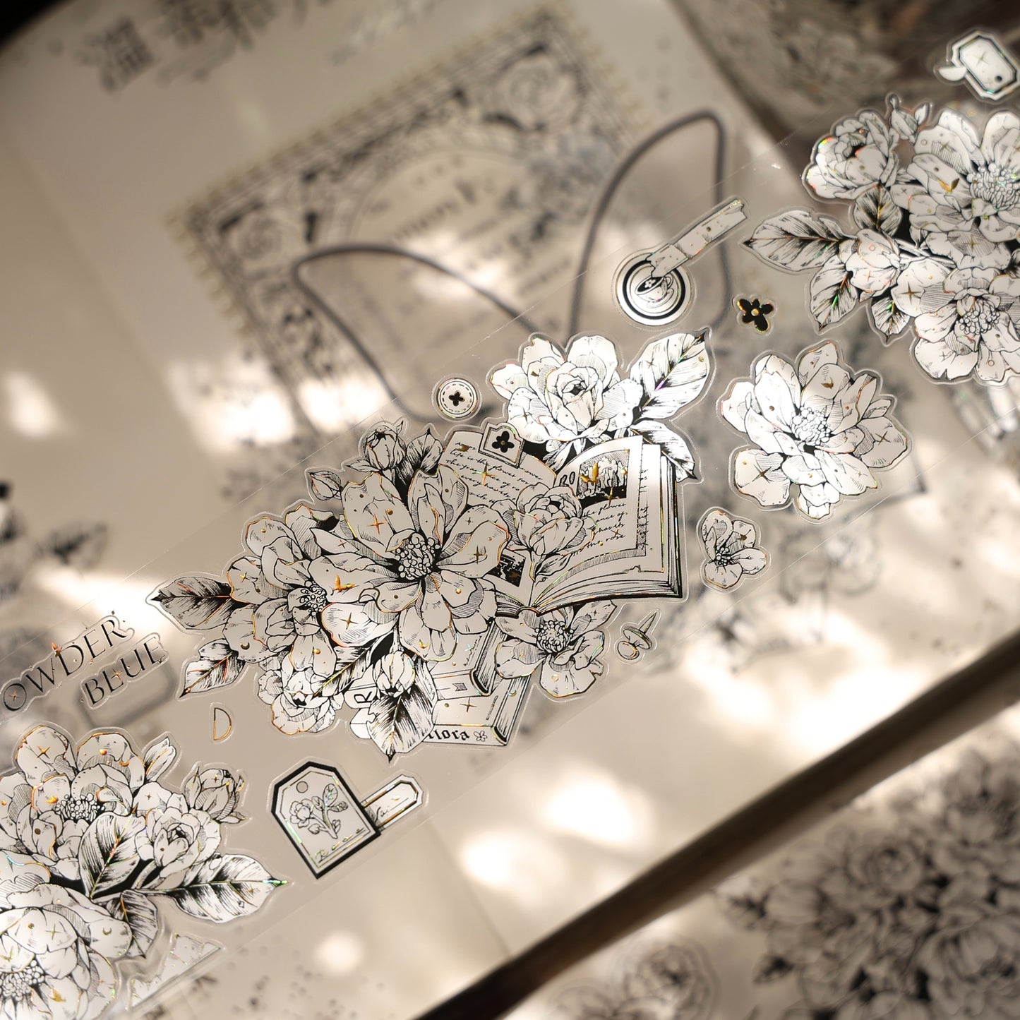 YiEr Vol16【Flower Language Collection】Floral Washi Tape and PET Stickers